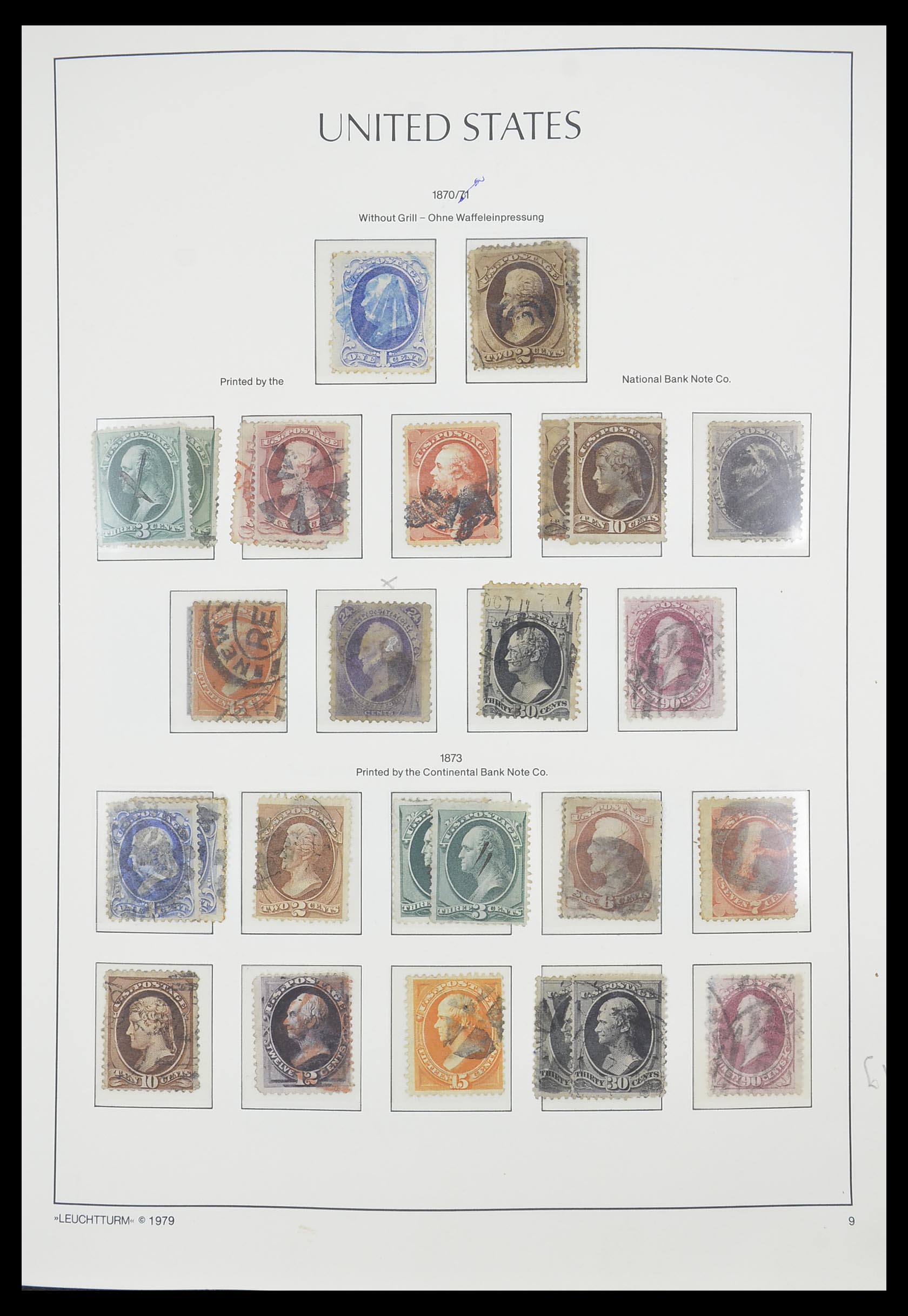 33415 009 - Stamp collection 33415 USA 1851-1964.