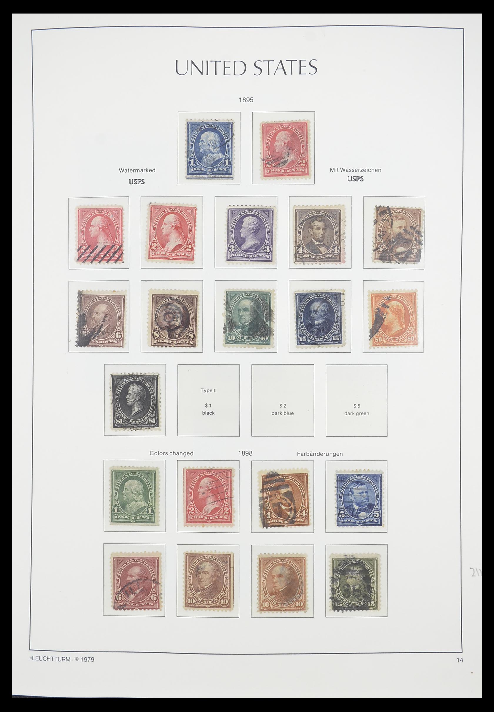 33415 014 - Stamp collection 33415 USA 1851-1964.