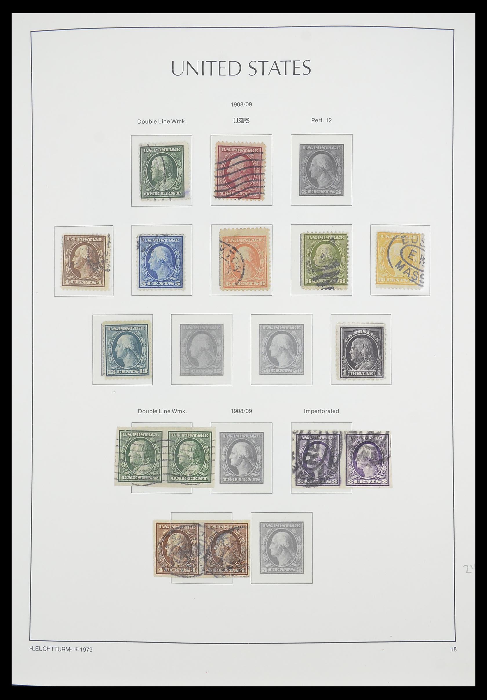 33415 018 - Stamp collection 33415 USA 1851-1964.