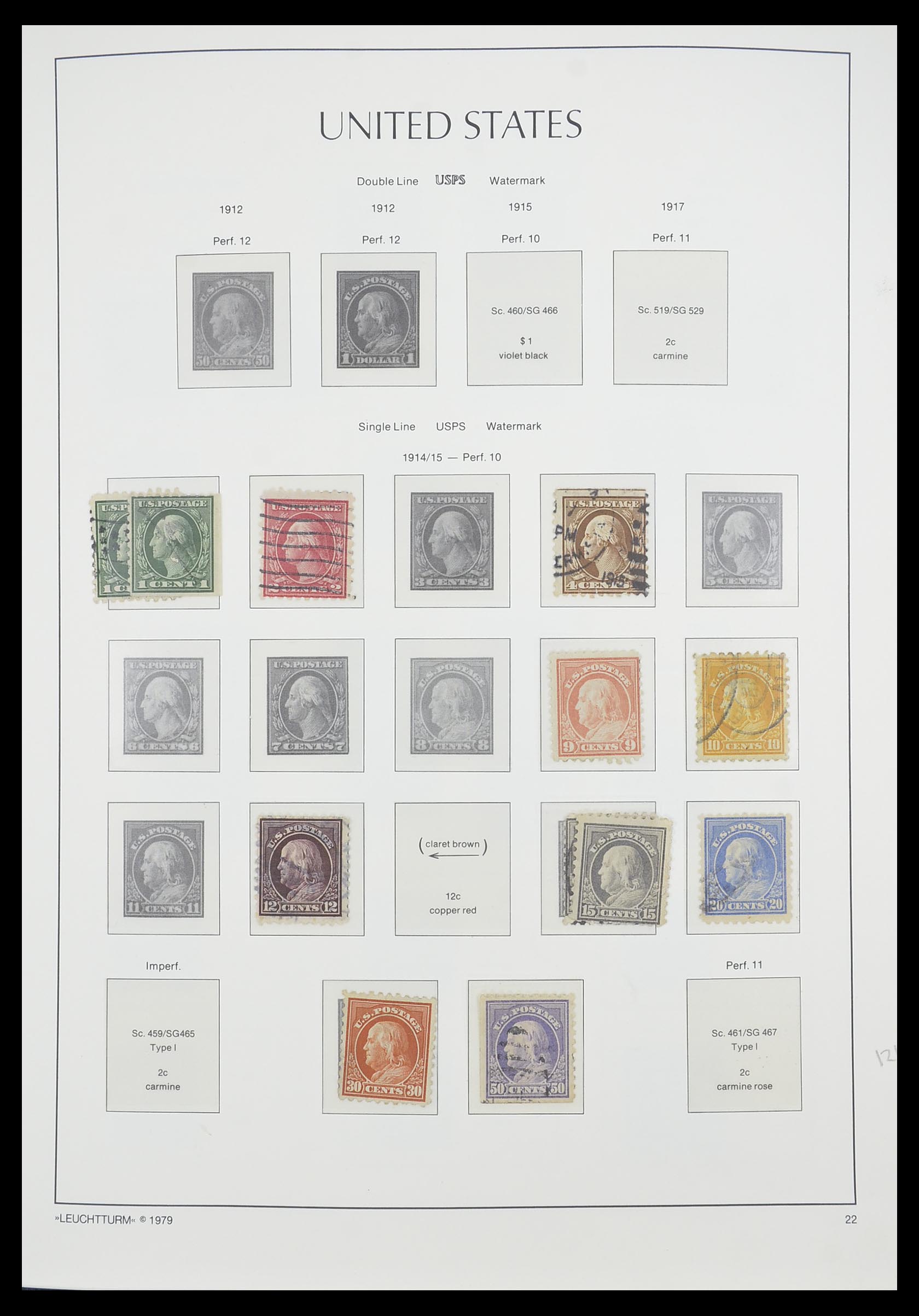 33415 023 - Stamp collection 33415 USA 1851-1964.