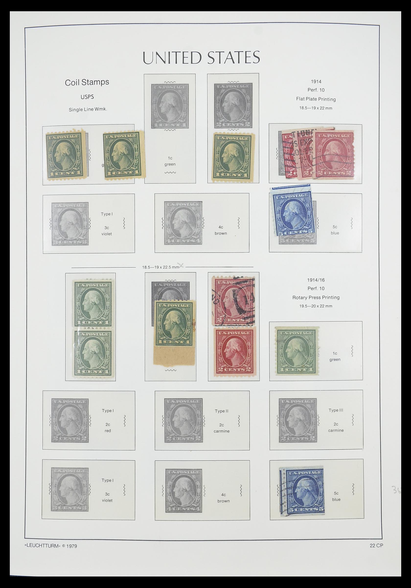 33415 024 - Stamp collection 33415 USA 1851-1964.