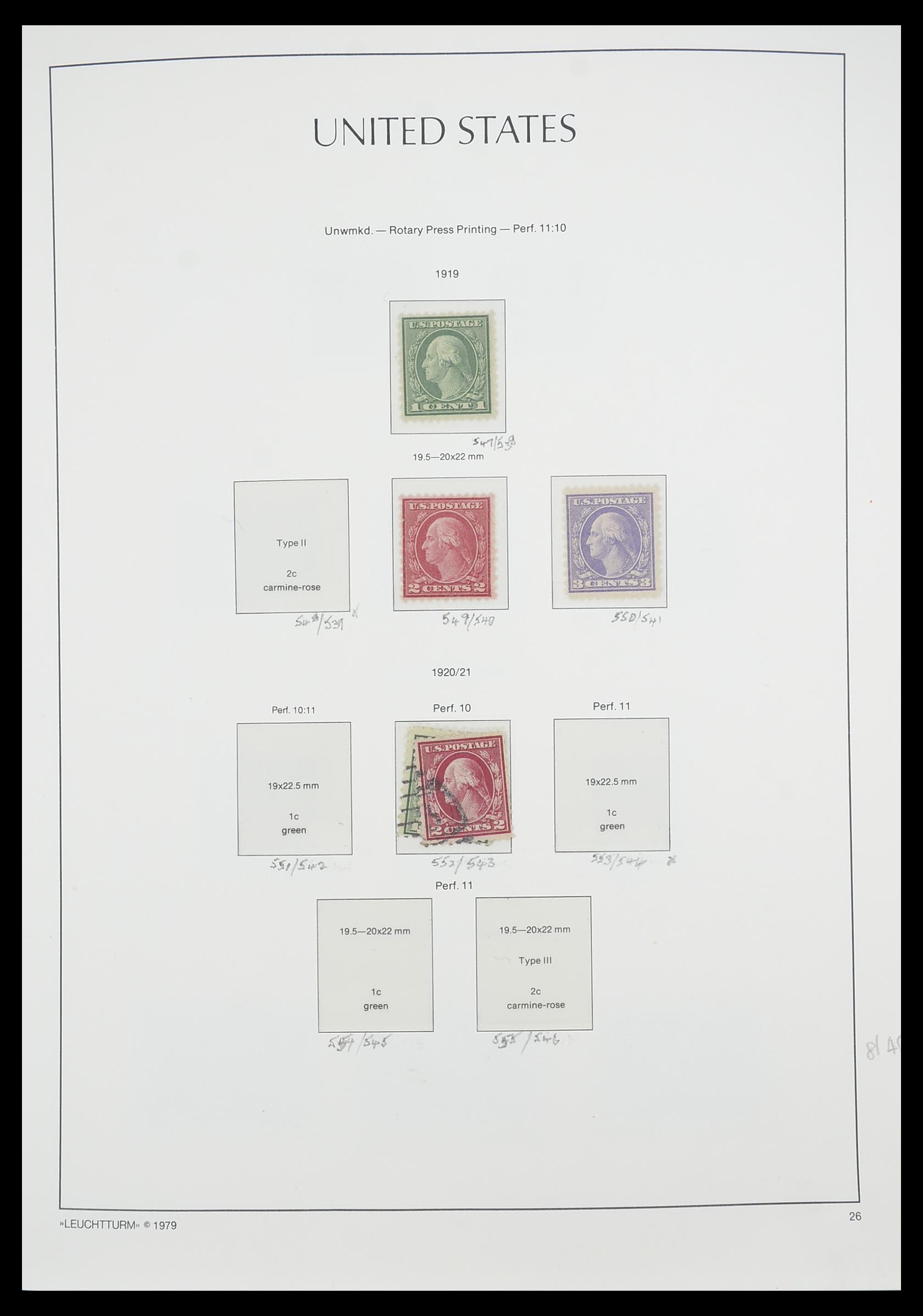 33415 029 - Stamp collection 33415 USA 1851-1964.