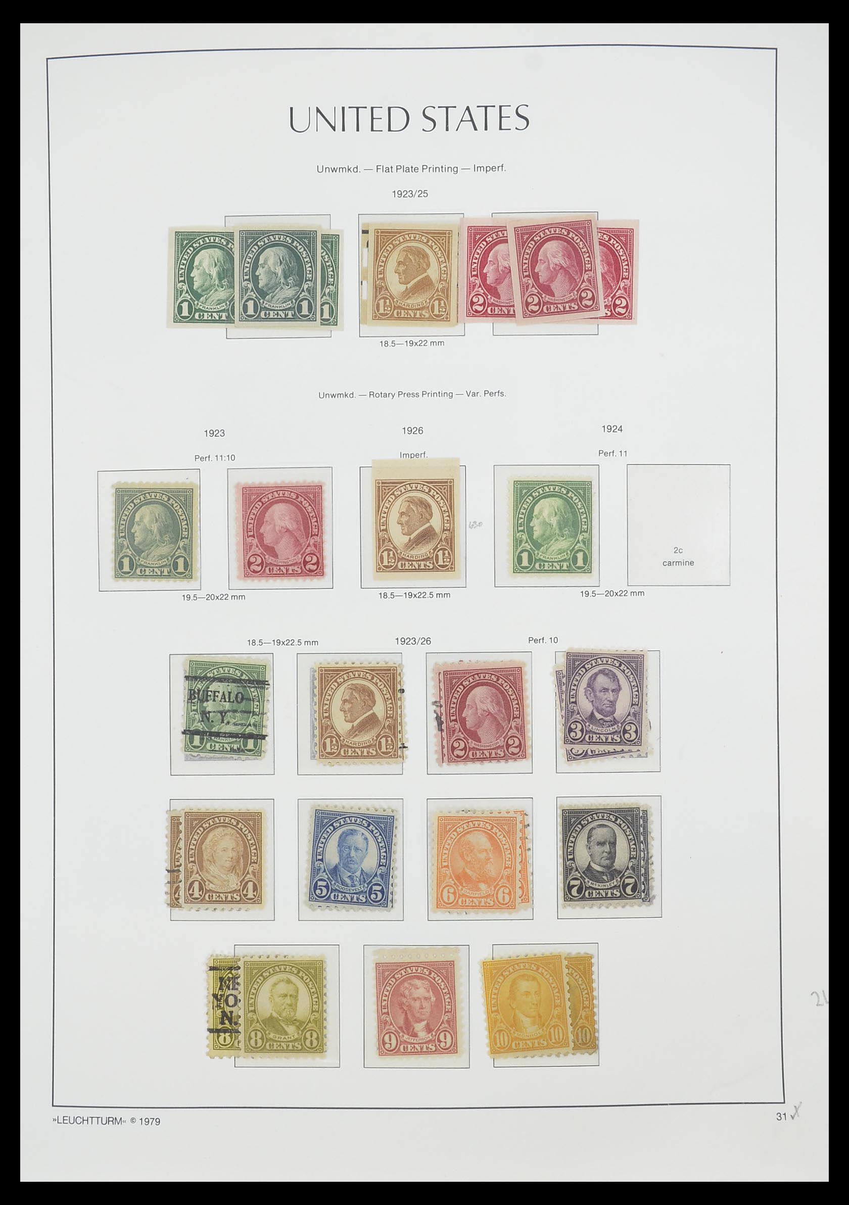 33415 033 - Stamp collection 33415 USA 1851-1964.
