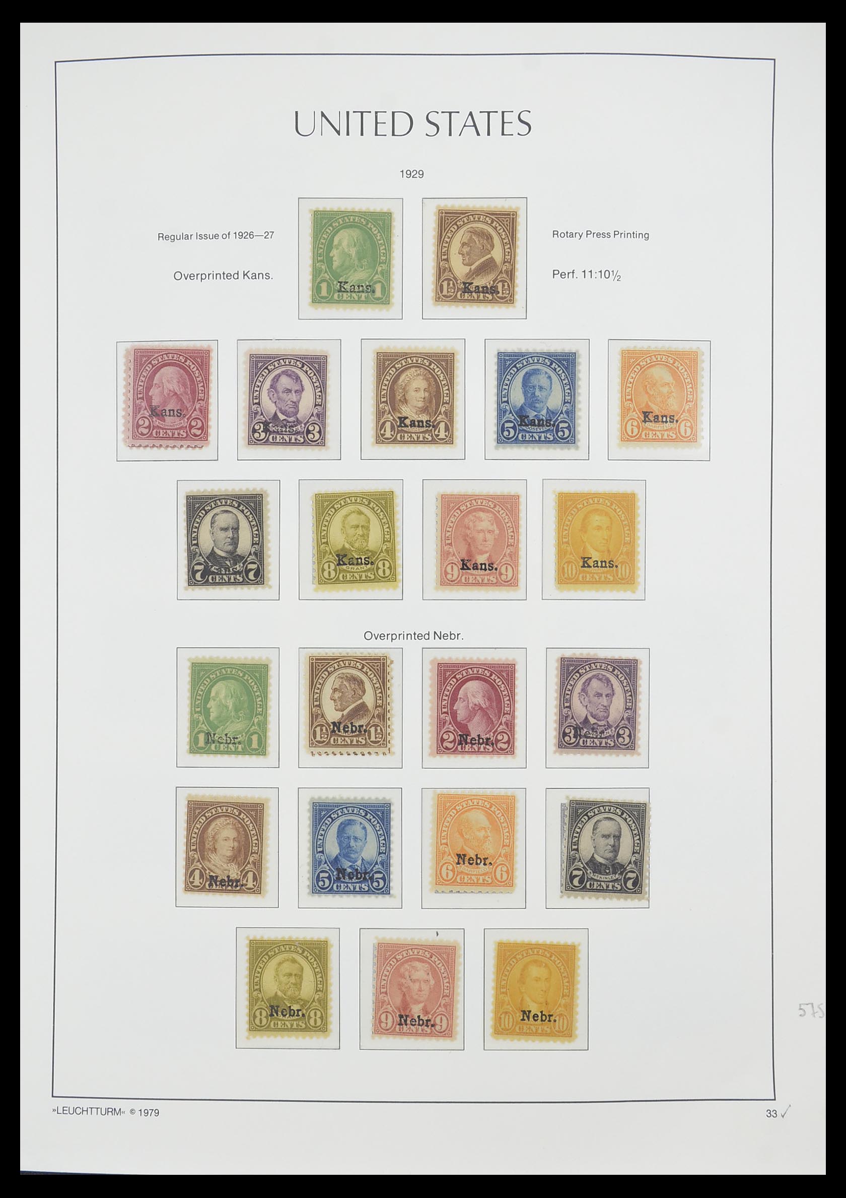 33415 035 - Stamp collection 33415 USA 1851-1964.