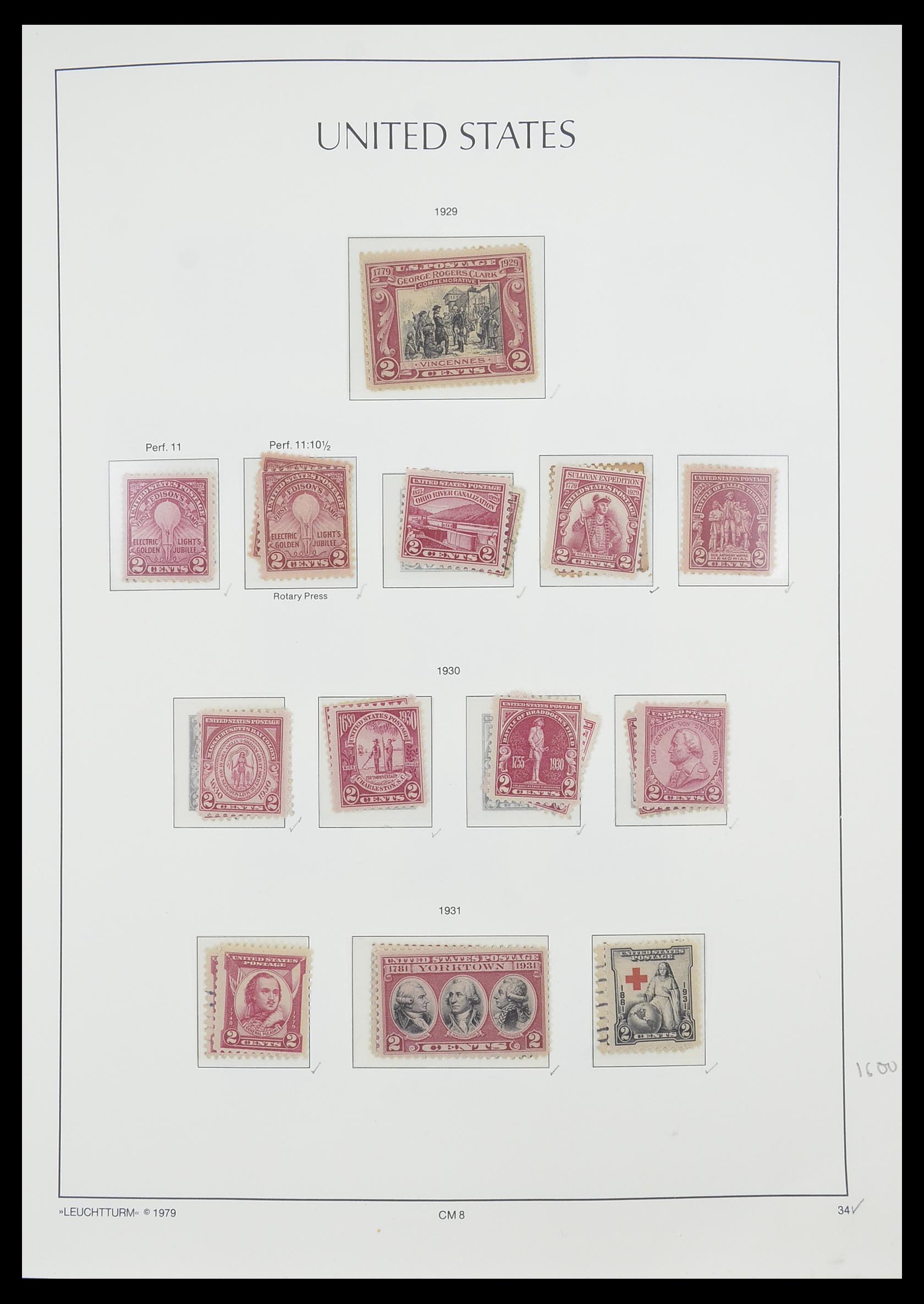 33415 037 - Stamp collection 33415 USA 1851-1964.