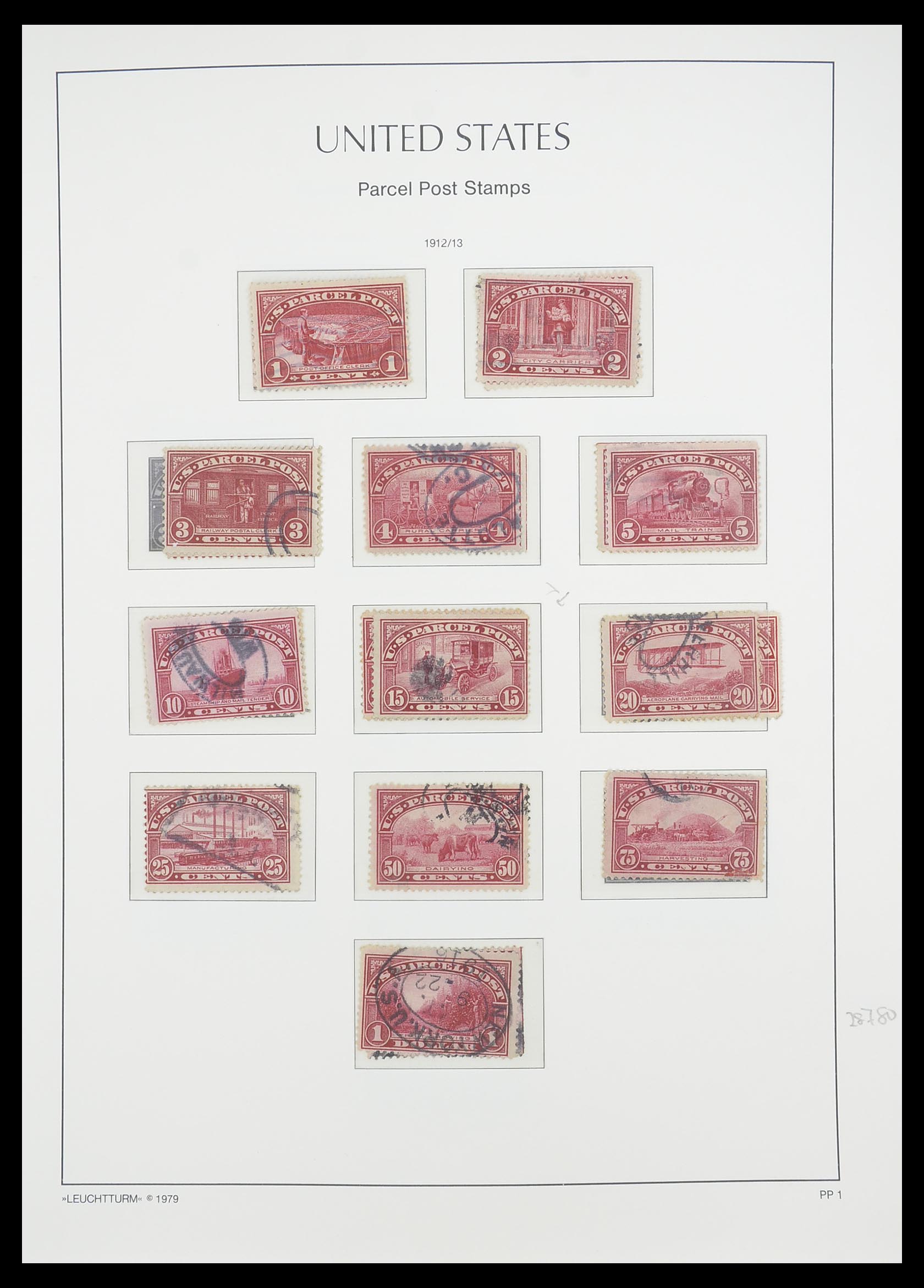 33415 052 - Stamp collection 33415 USA 1851-1964.