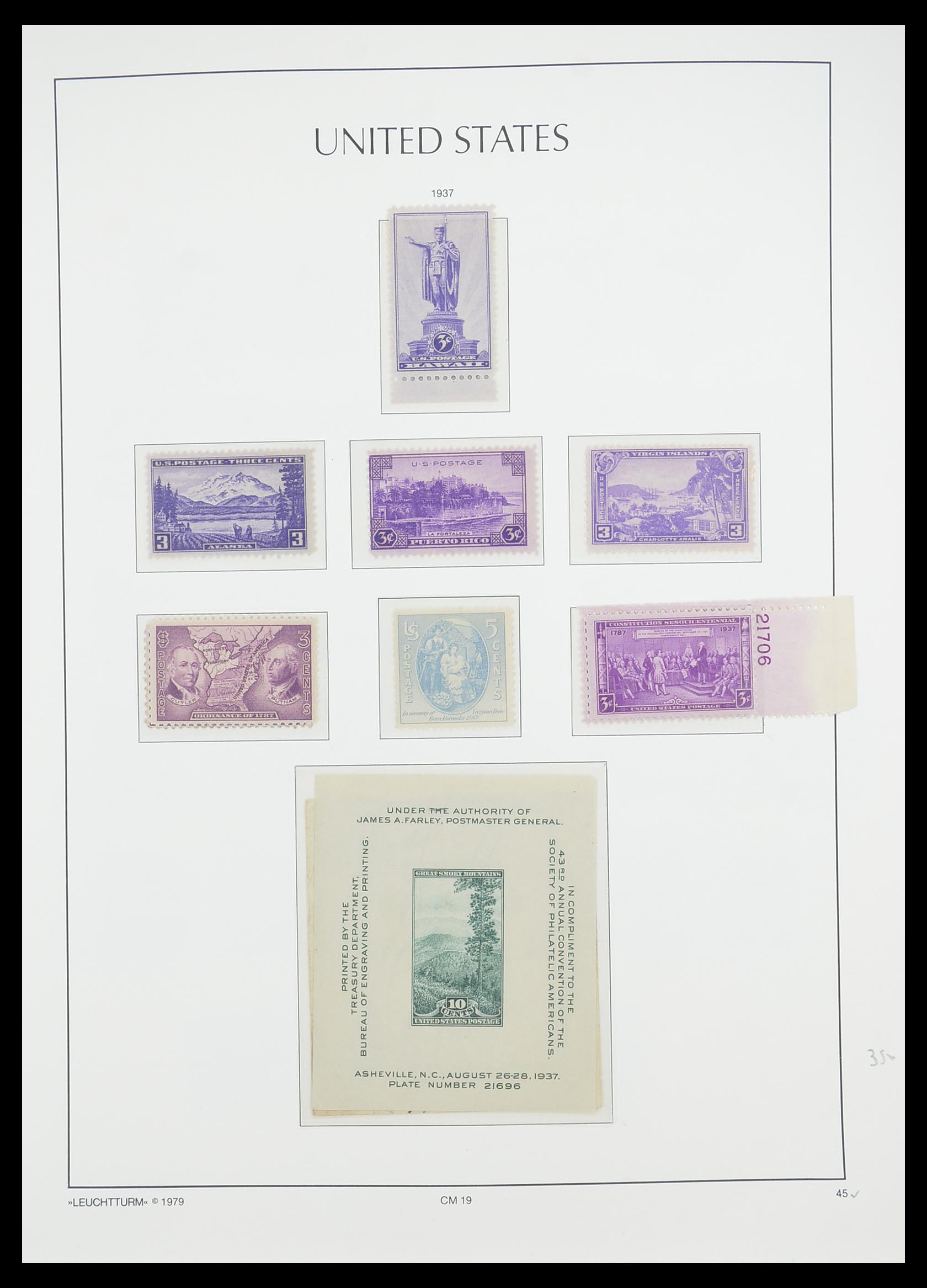 33415 056 - Stamp collection 33415 USA 1851-1964.