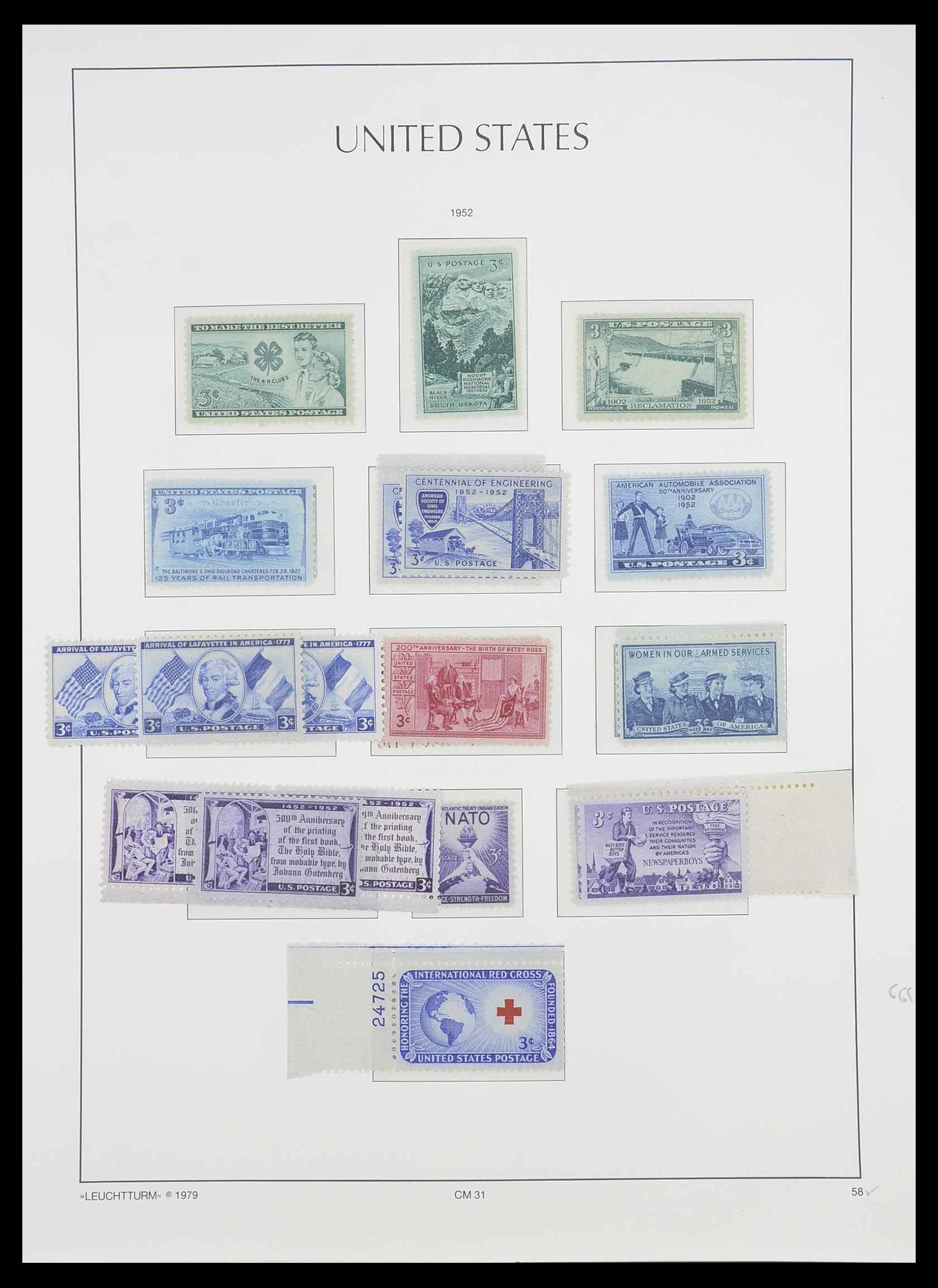 33415 070 - Stamp collection 33415 USA 1851-1964.