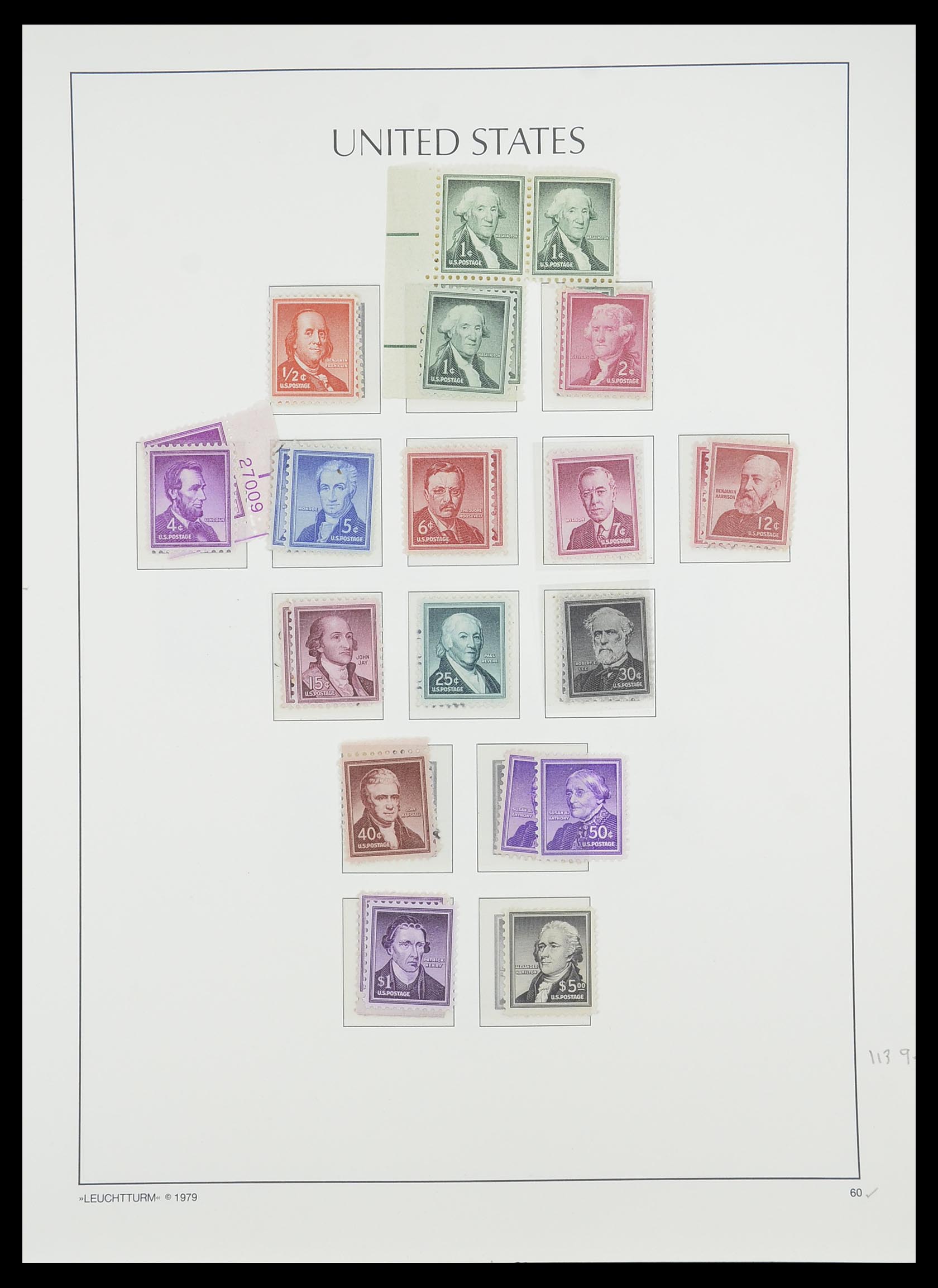 33415 072 - Stamp collection 33415 USA 1851-1964.