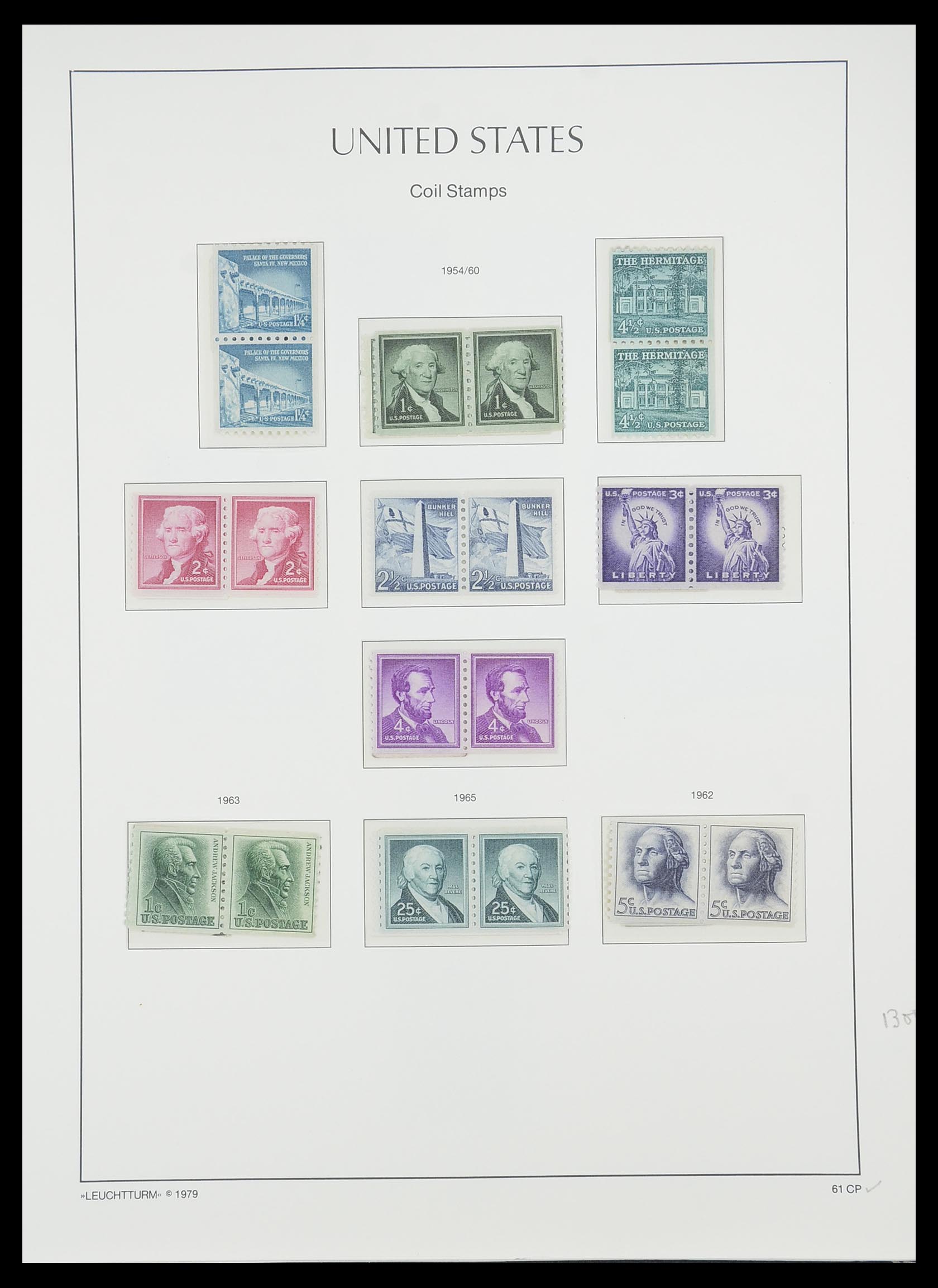 33415 074 - Stamp collection 33415 USA 1851-1964.