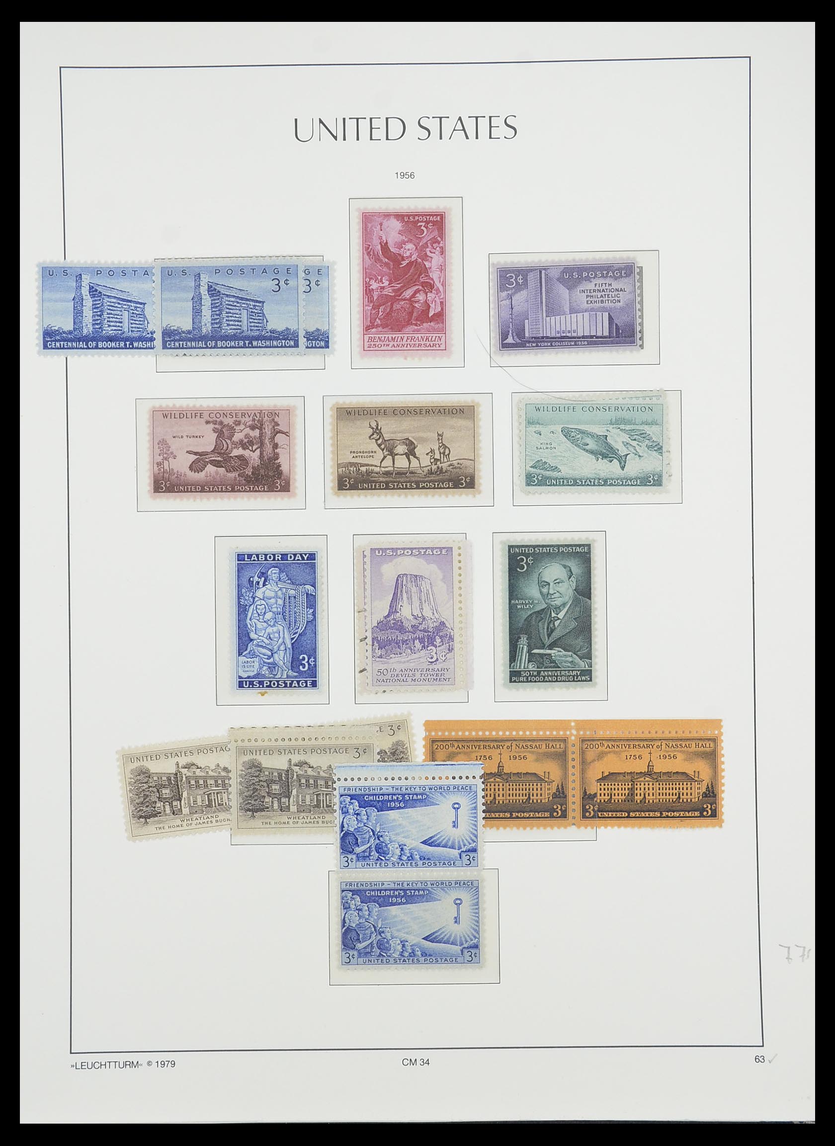 33415 076 - Stamp collection 33415 USA 1851-1964.