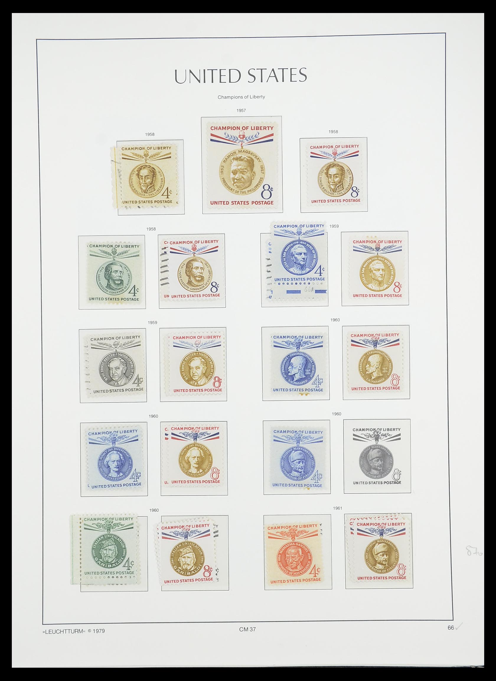 33415 079 - Stamp collection 33415 USA 1851-1964.