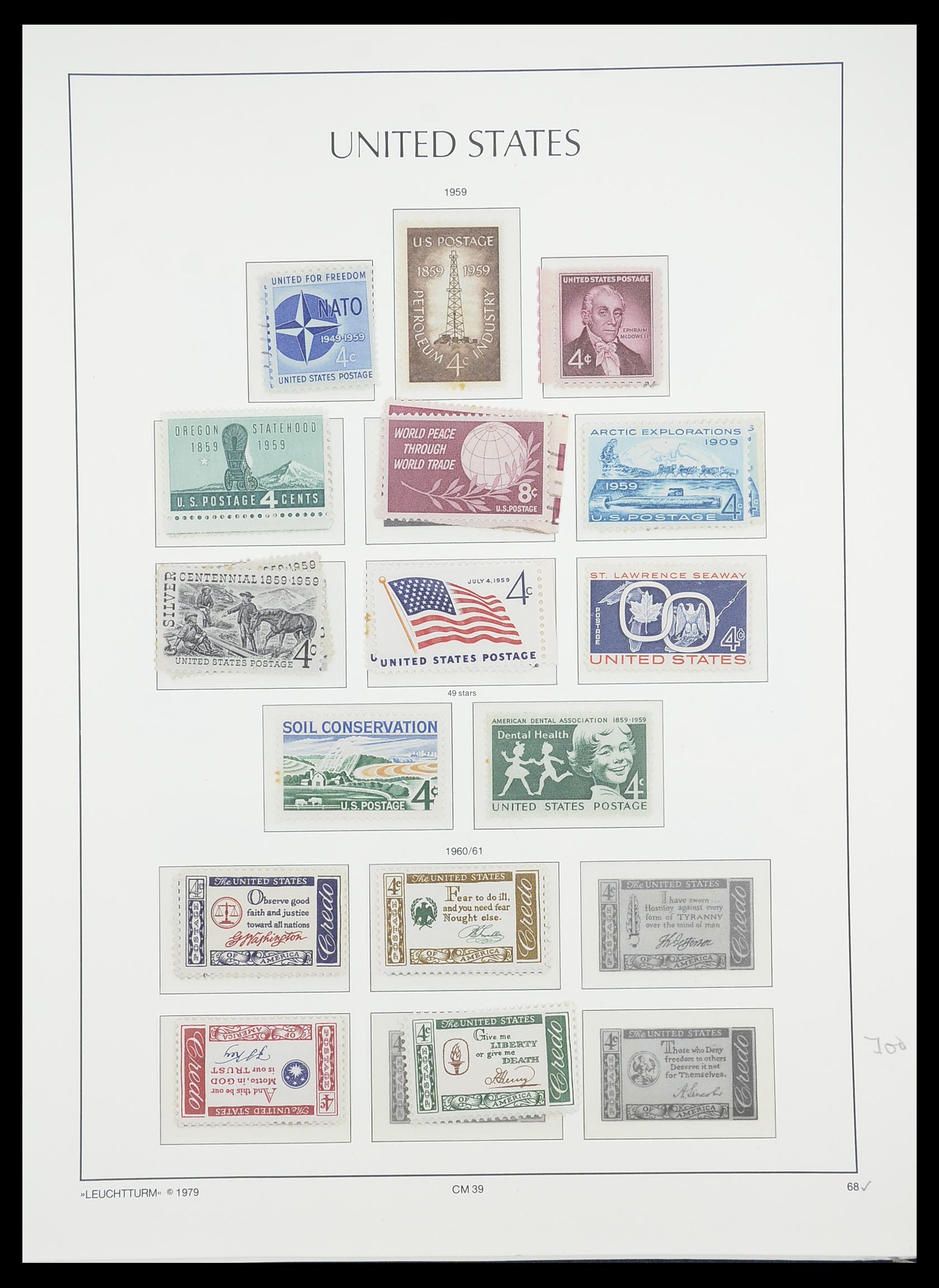 33415 081 - Stamp collection 33415 USA 1851-1964.