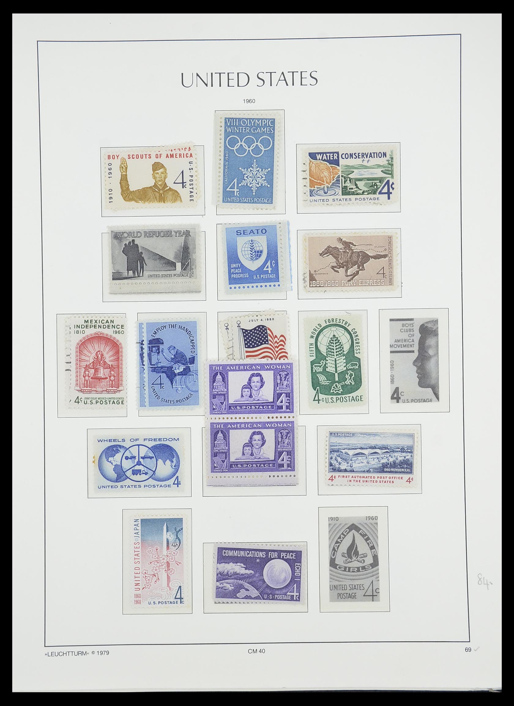 33415 082 - Stamp collection 33415 USA 1851-1964.