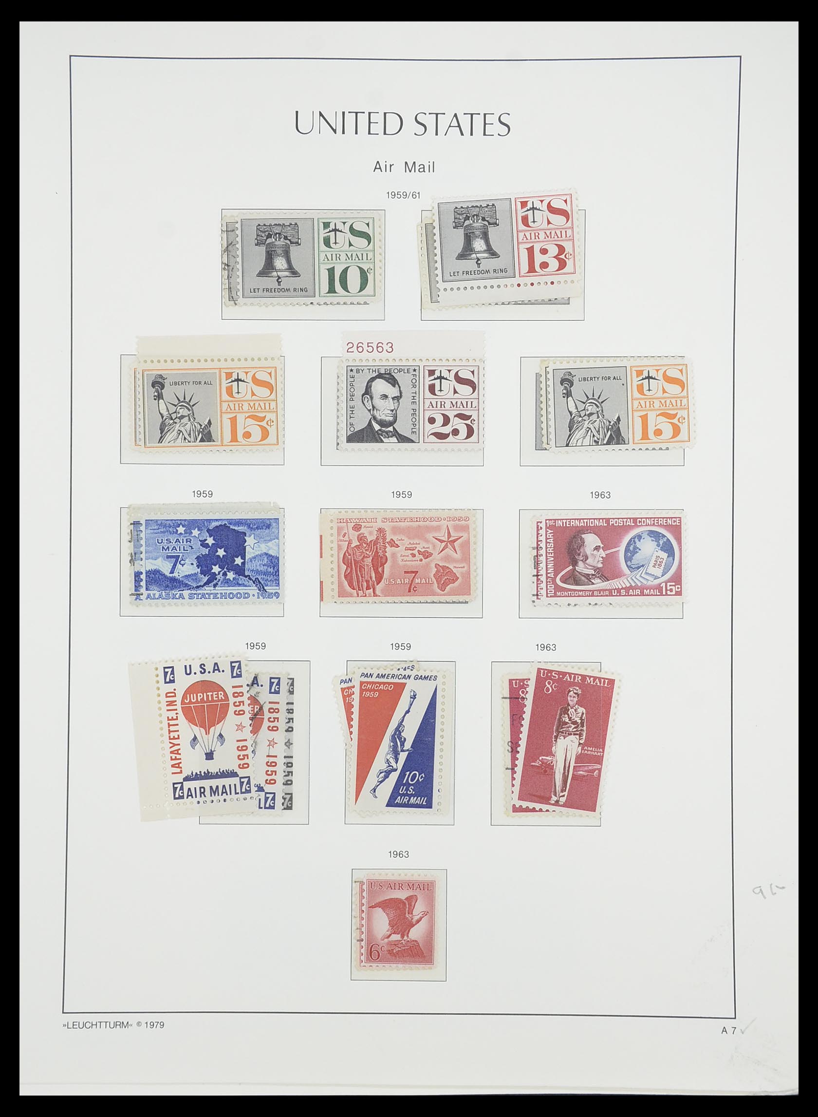 33415 093 - Stamp collection 33415 USA 1851-1964.