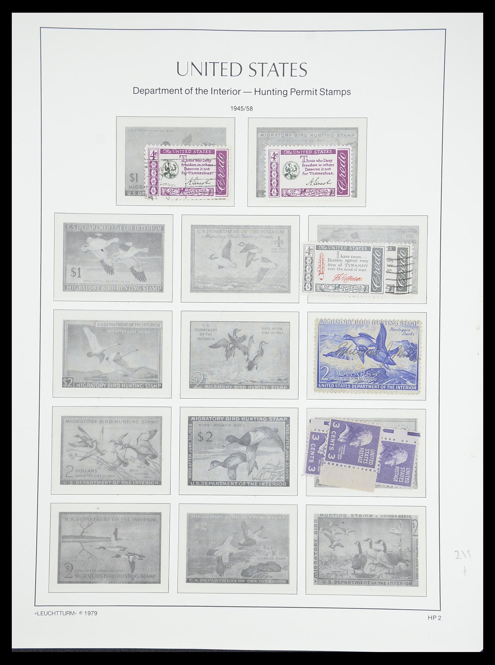 33415 096 - Stamp collection 33415 USA 1851-1964.