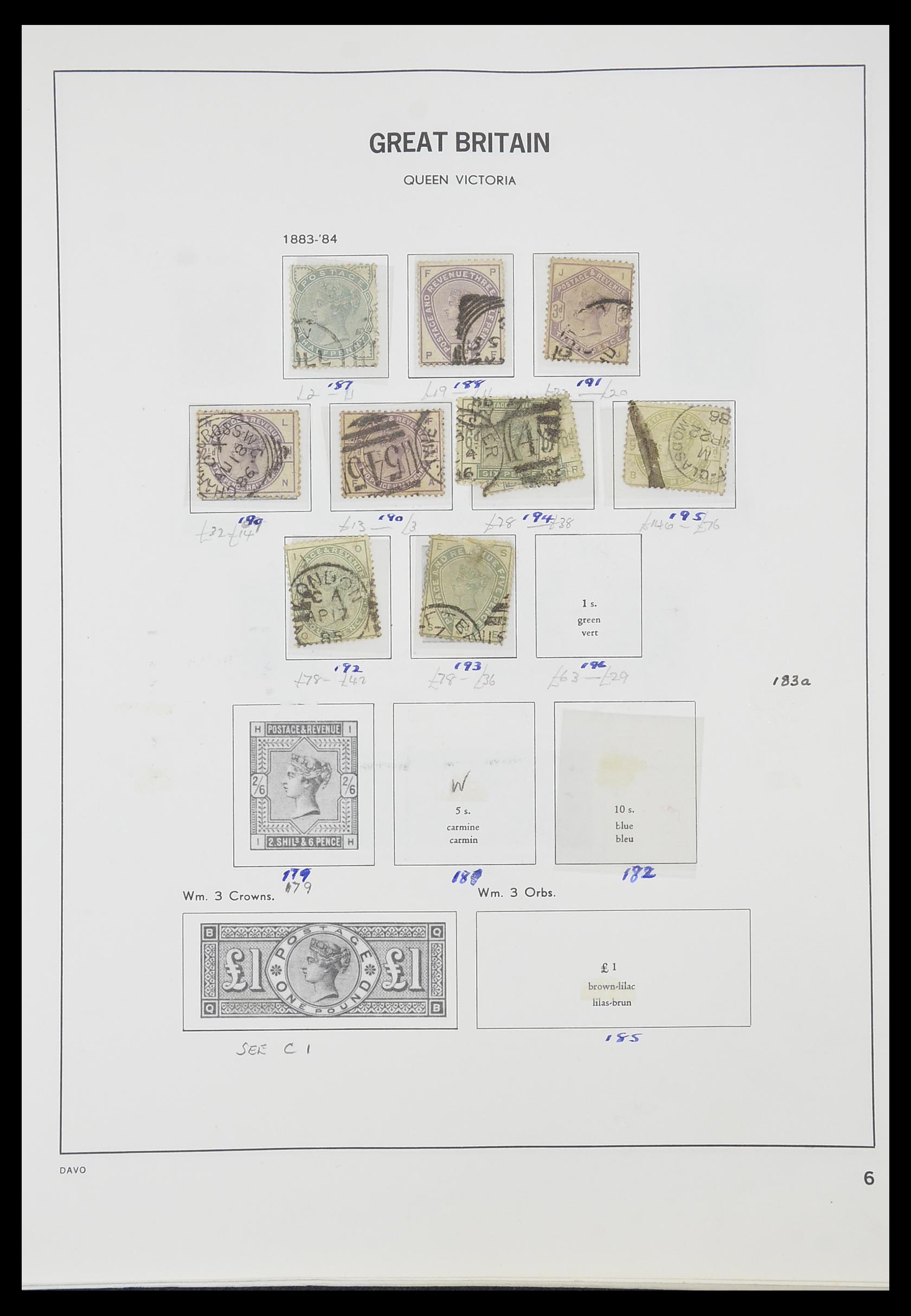 33419 003 - Postzegelverzameling 33419 Engeland 1875-1993.