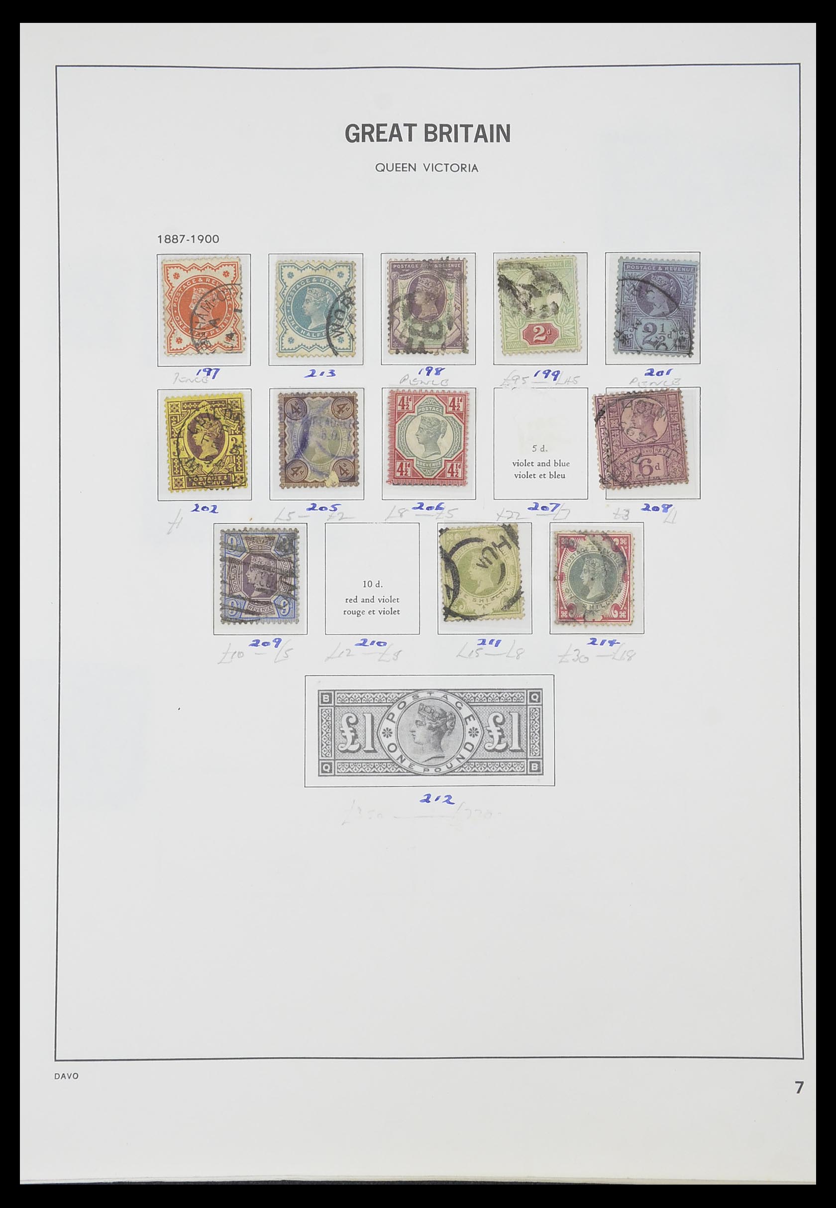 33419 004 - Postzegelverzameling 33419 Engeland 1875-1993.