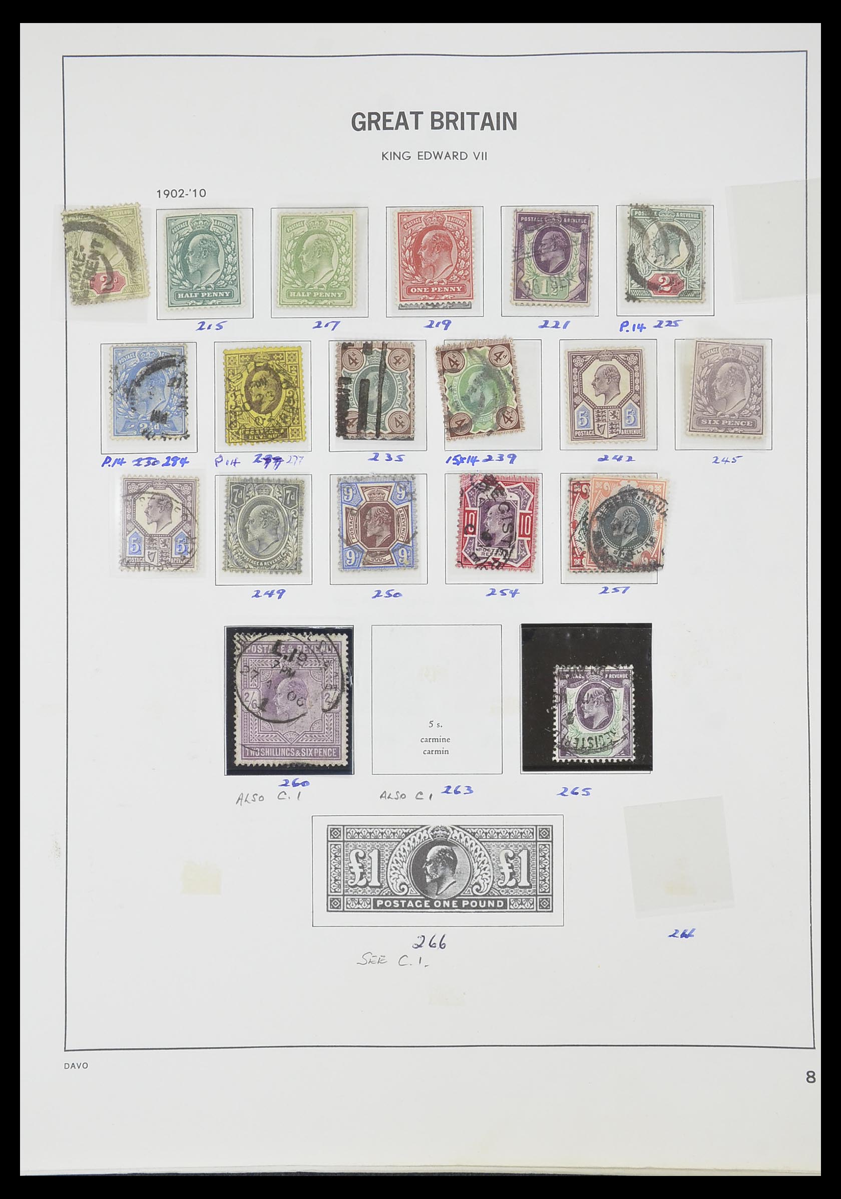 33419 007 - Postzegelverzameling 33419 Engeland 1875-1993.