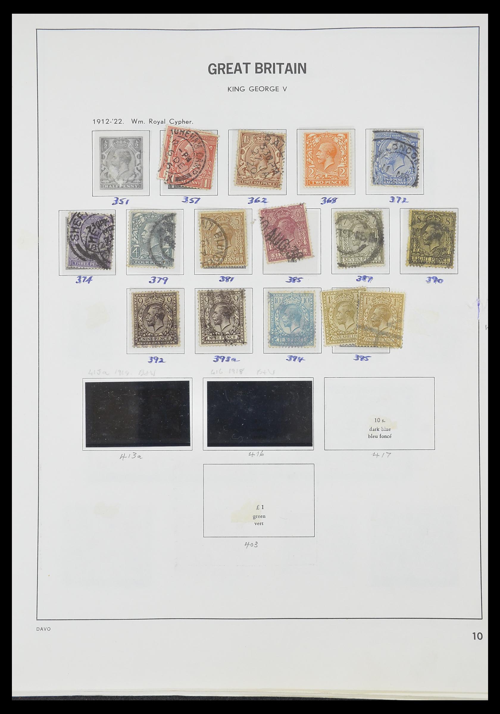 33419 009 - Postzegelverzameling 33419 Engeland 1875-1993.