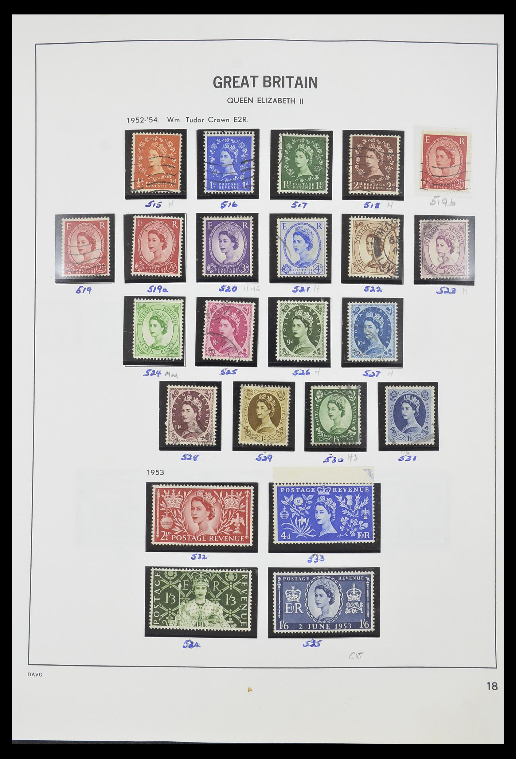 33419 018 - Stamp collection 33419 Great Britain 1875-1993.