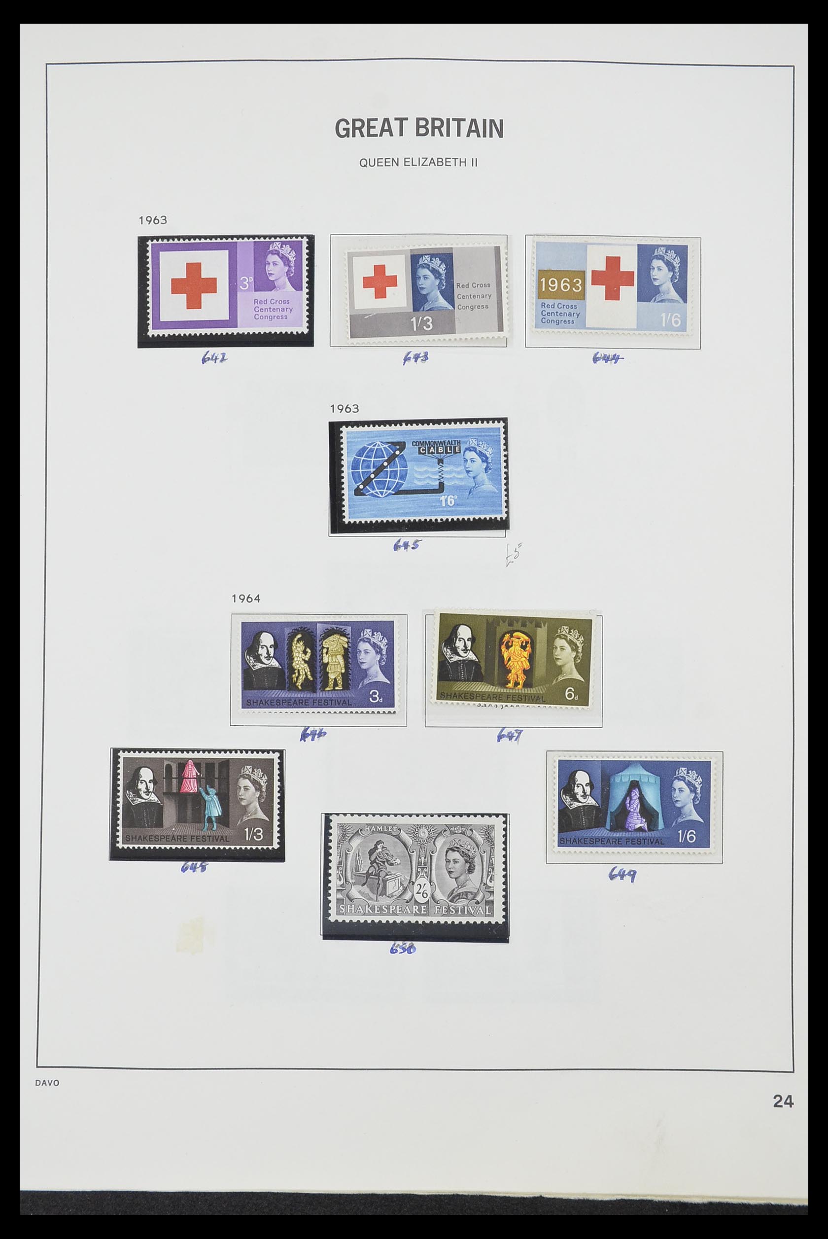 33419 025 - Postzegelverzameling 33419 Engeland 1875-1993.
