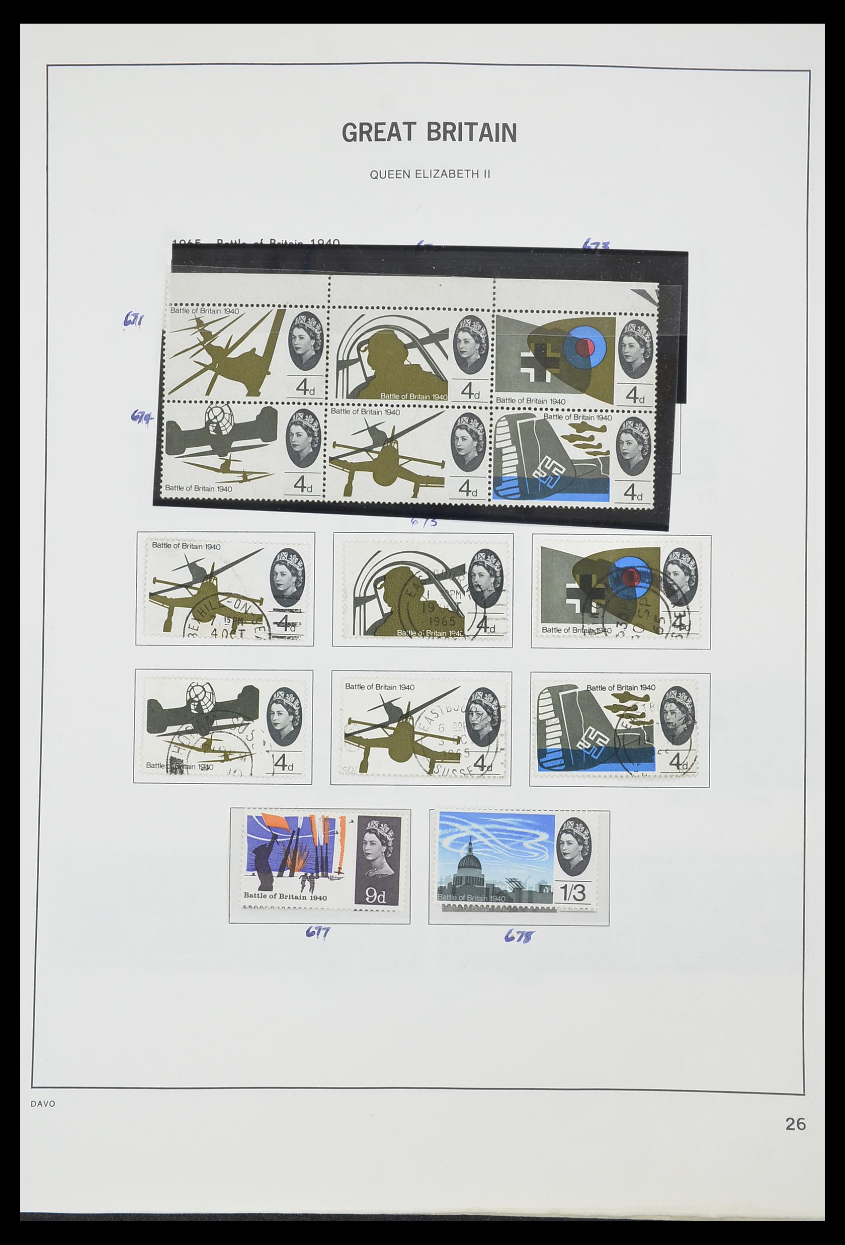 33419 027 - Postzegelverzameling 33419 Engeland 1875-1993.