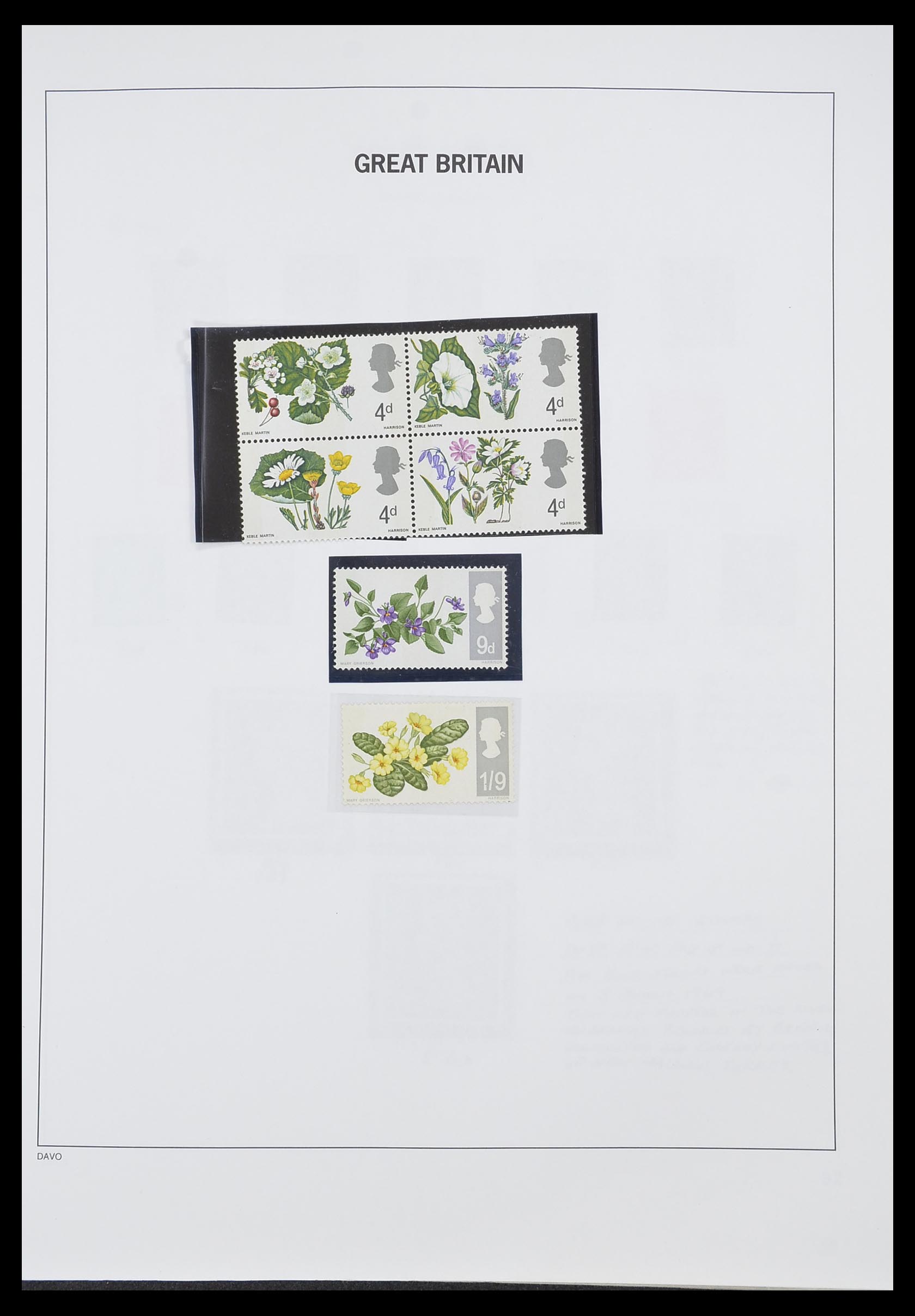 33419 034 - Postzegelverzameling 33419 Engeland 1875-1993.