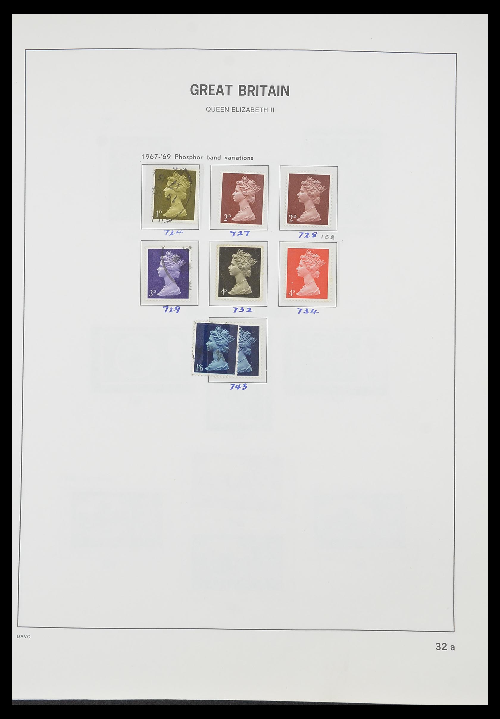 33419 037 - Postzegelverzameling 33419 Engeland 1875-1993.