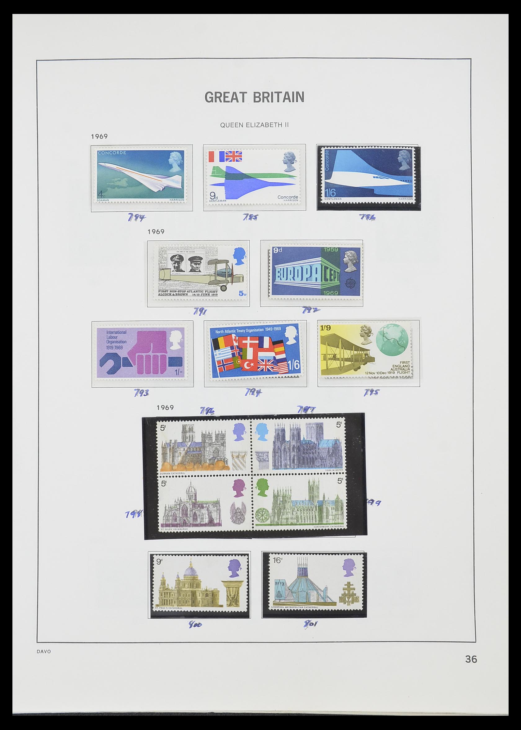 33419 041 - Postzegelverzameling 33419 Engeland 1875-1993.