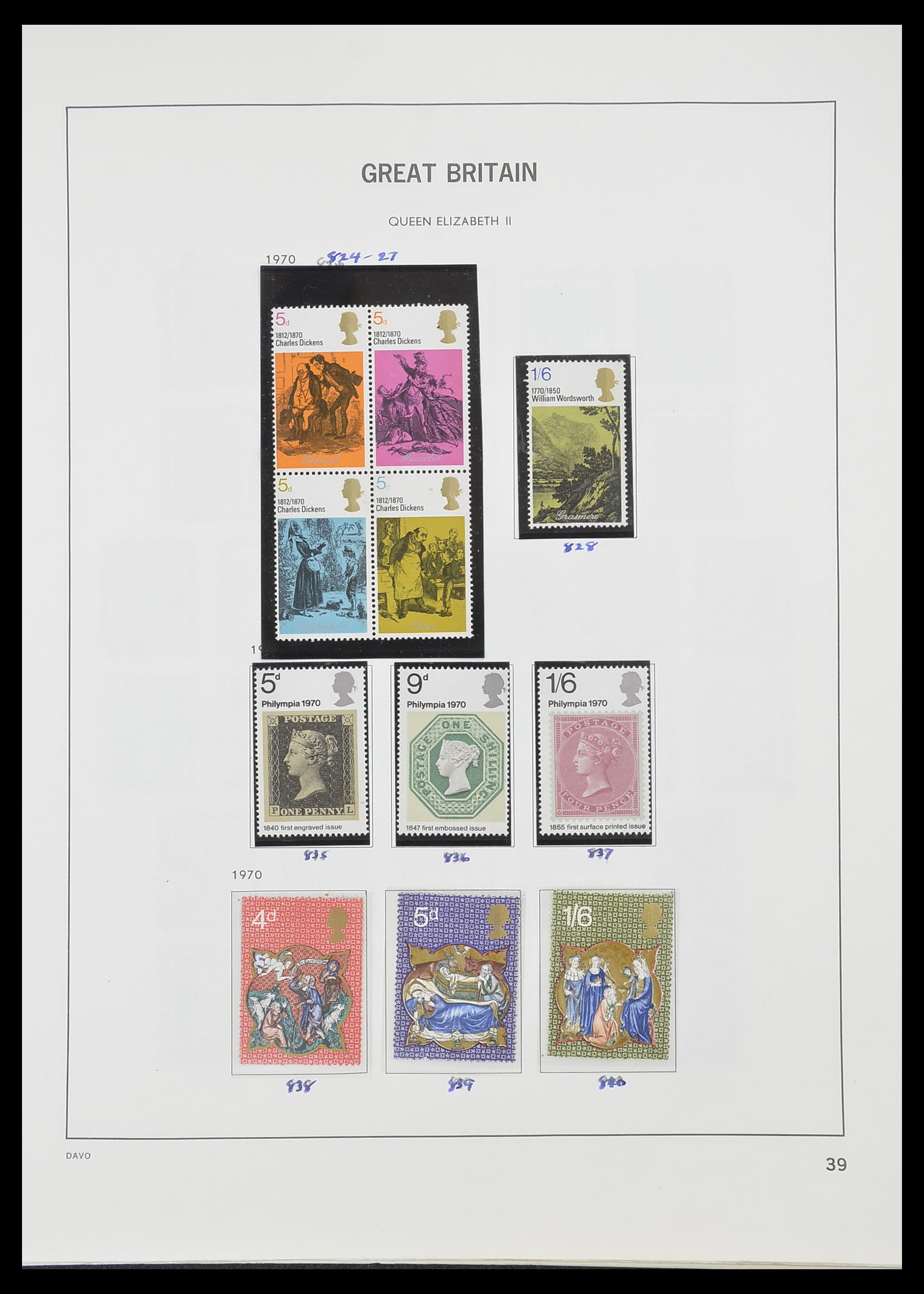 33419 044 - Postzegelverzameling 33419 Engeland 1875-1993.