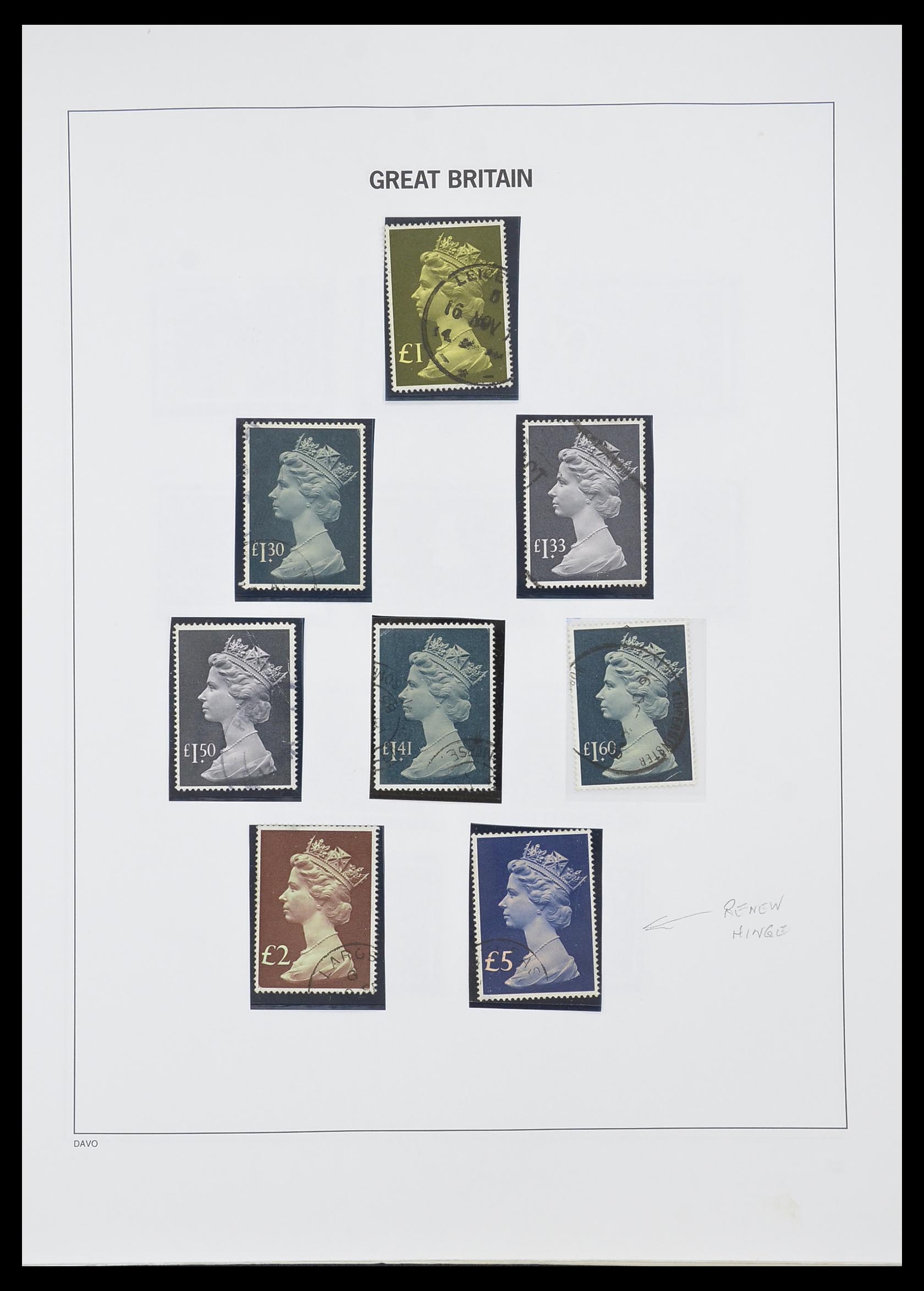 33419 046 - Postzegelverzameling 33419 Engeland 1875-1993.
