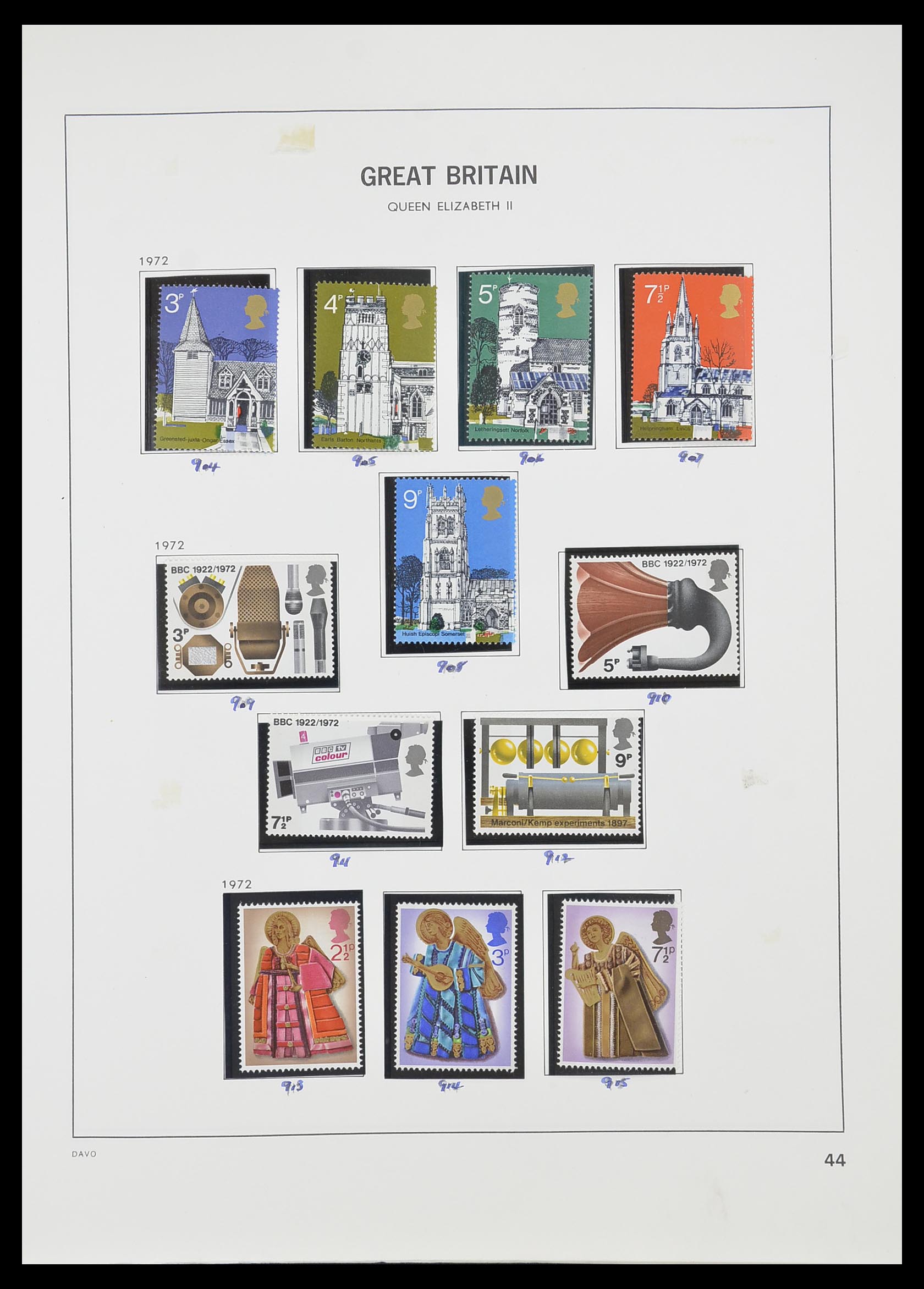 33419 049 - Postzegelverzameling 33419 Engeland 1875-1993.