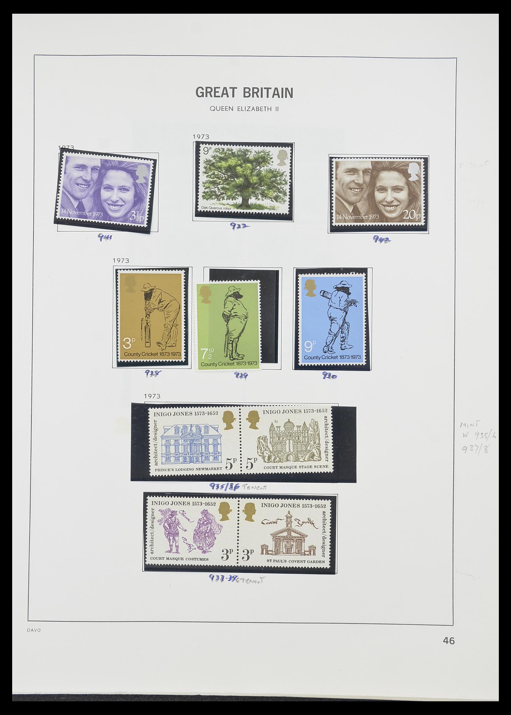 33419 051 - Postzegelverzameling 33419 Engeland 1875-1993.