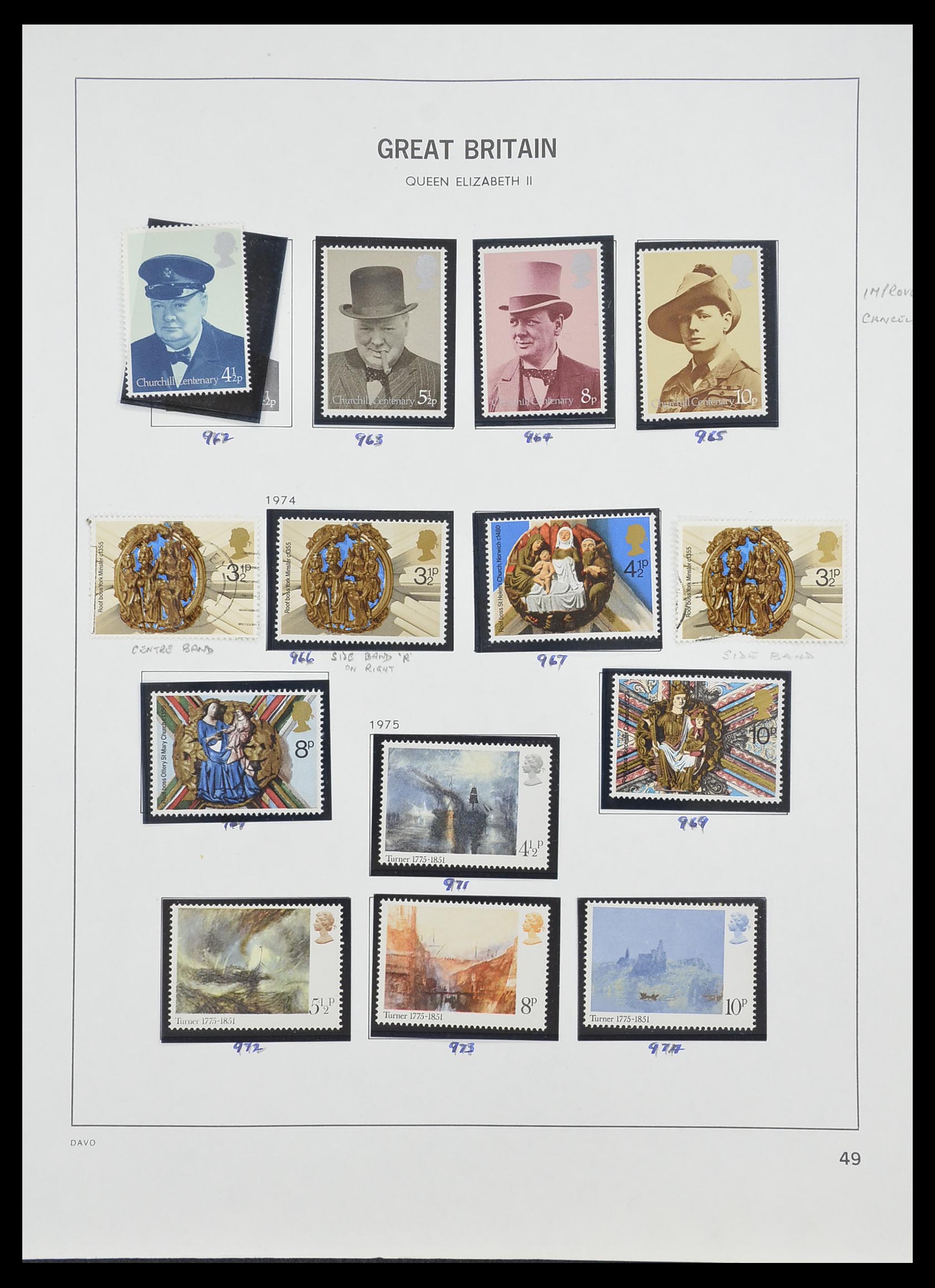 33419 055 - Postzegelverzameling 33419 Engeland 1875-1993.