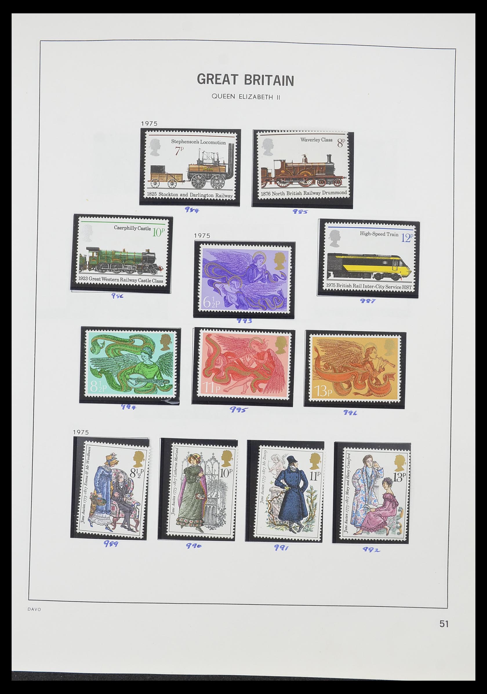 33419 057 - Postzegelverzameling 33419 Engeland 1875-1993.