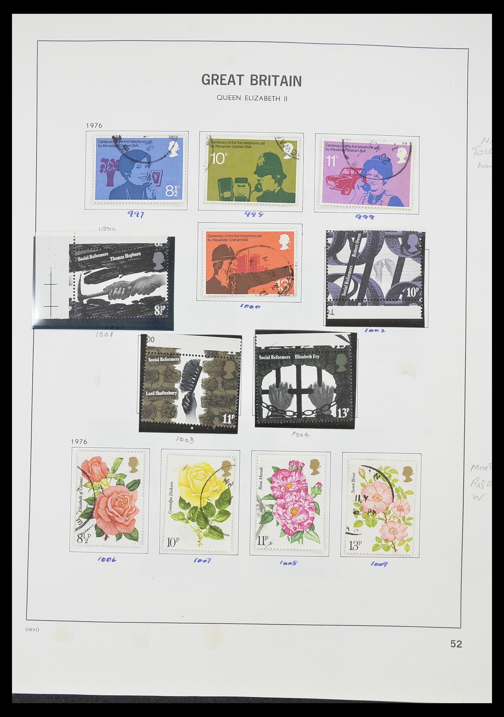 33419 058 - Postzegelverzameling 33419 Engeland 1875-1993.