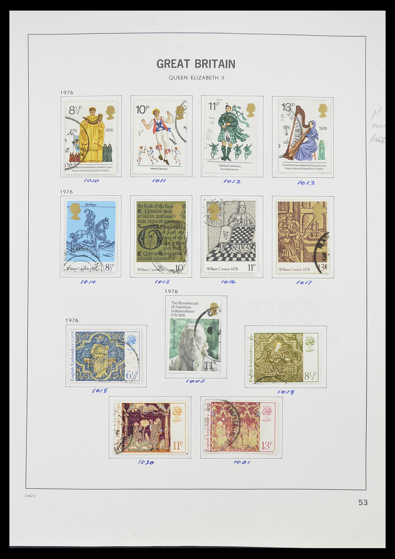 33419 059 - Postzegelverzameling 33419 Engeland 1875-1993.