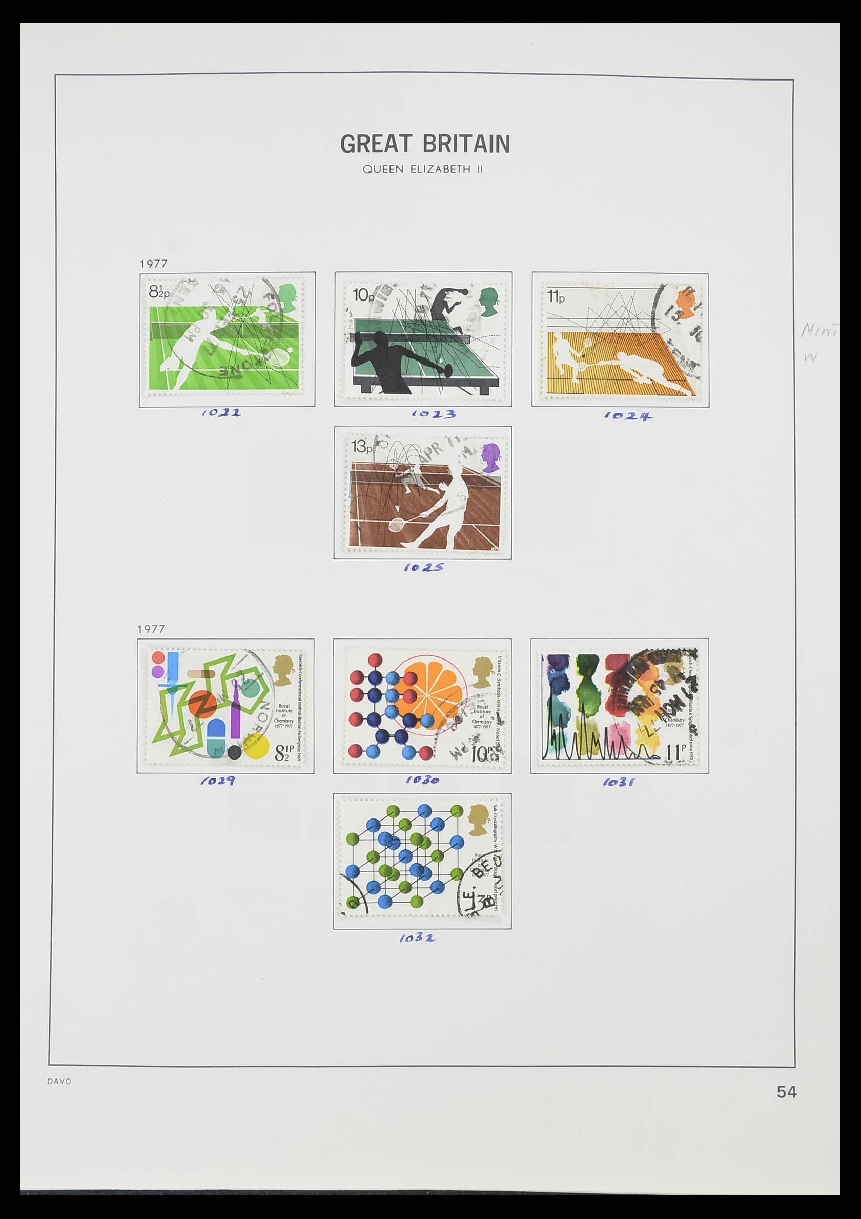 33419 060 - Postzegelverzameling 33419 Engeland 1875-1993.