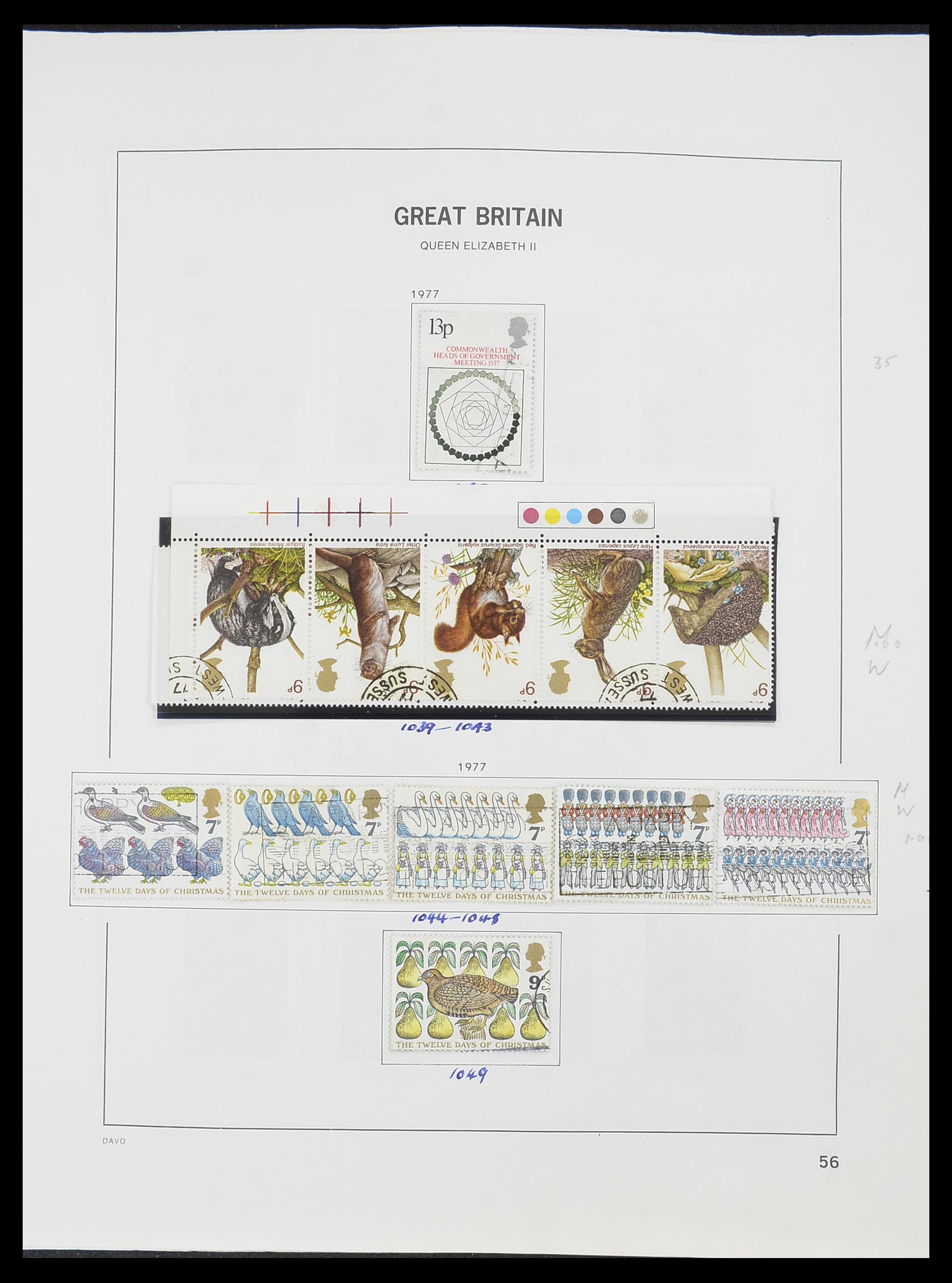 33419 062 - Stamp collection 33419 Great Britain 1875-1993.