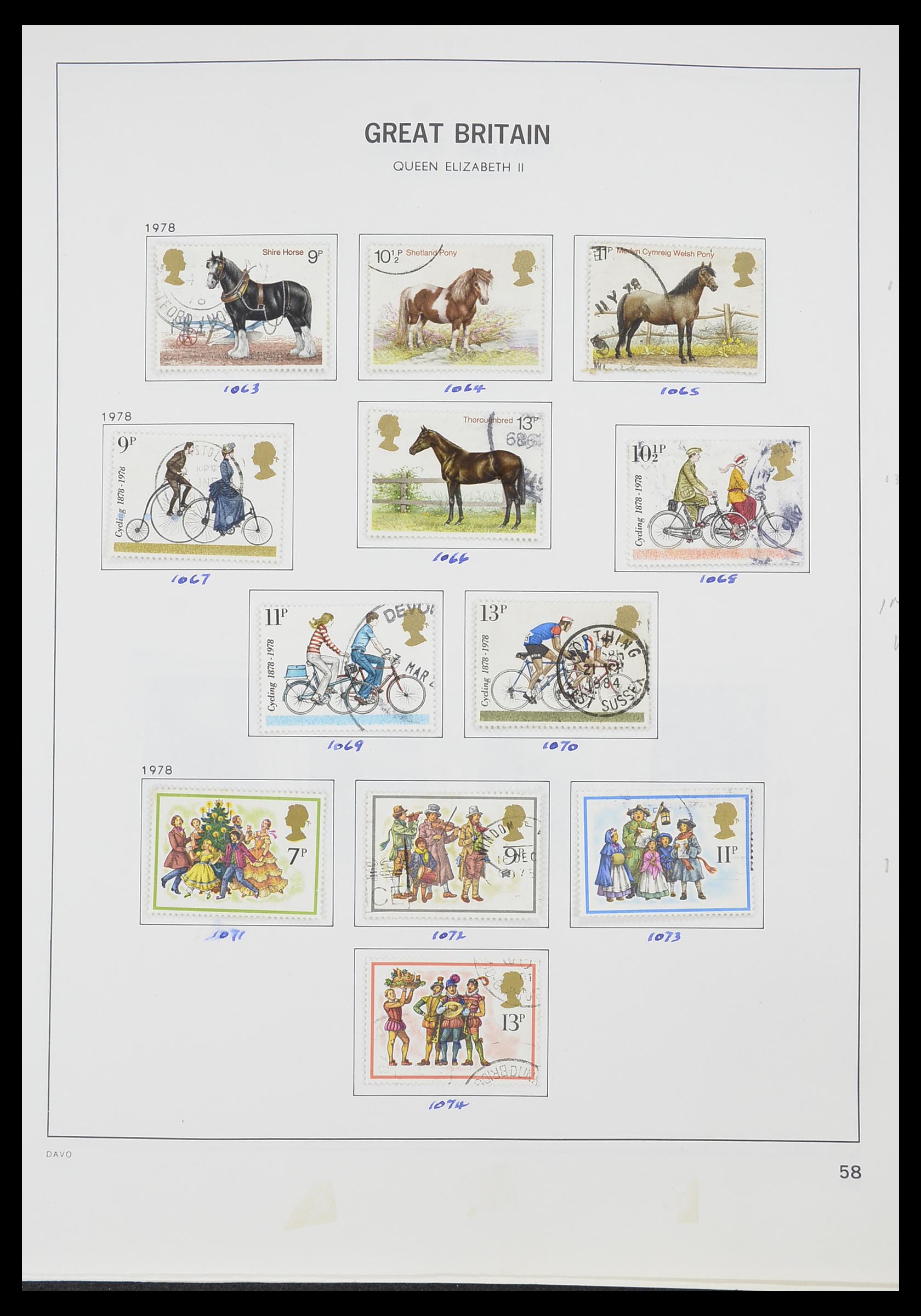 33419 065 - Postzegelverzameling 33419 Engeland 1875-1993.