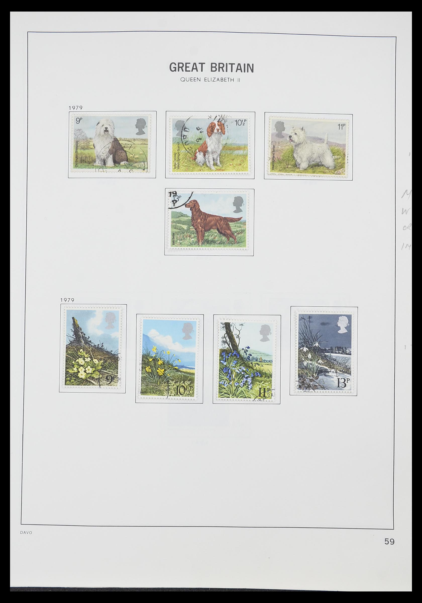 33419 066 - Postzegelverzameling 33419 Engeland 1875-1993.