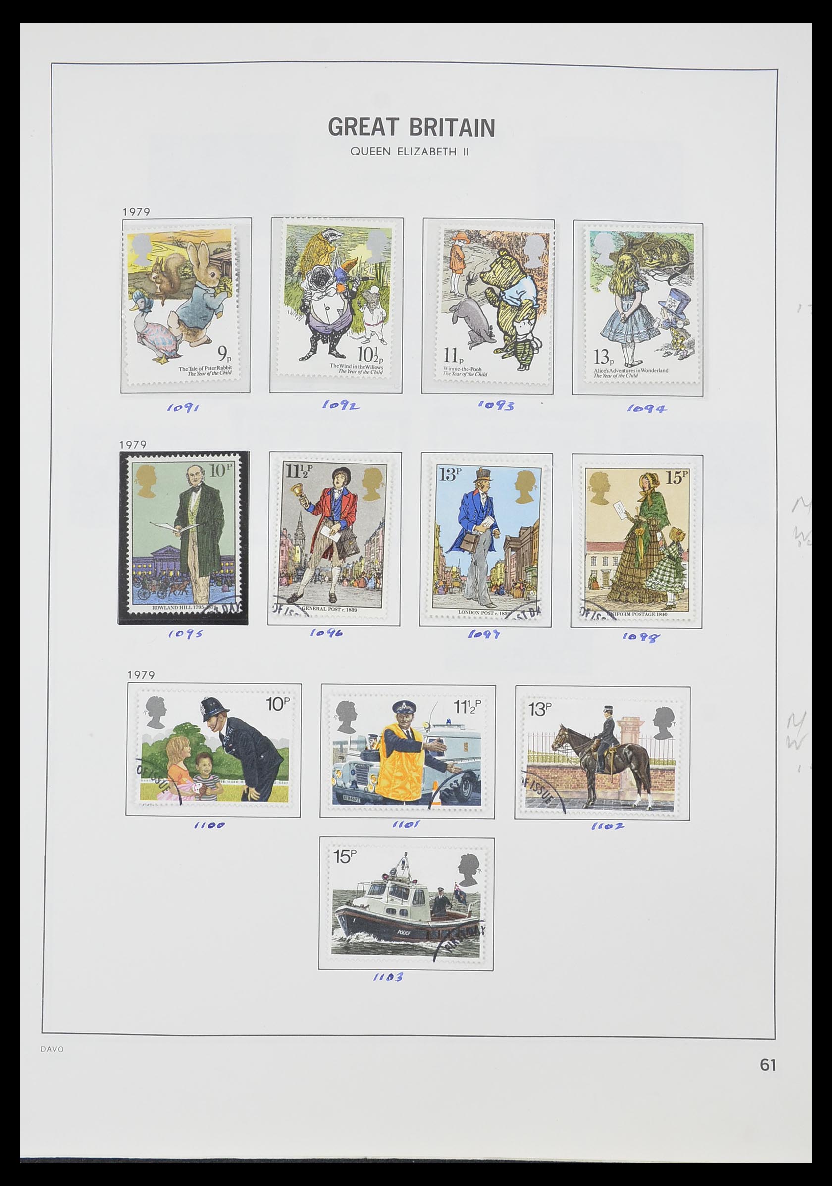 33419 068 - Postzegelverzameling 33419 Engeland 1875-1993.