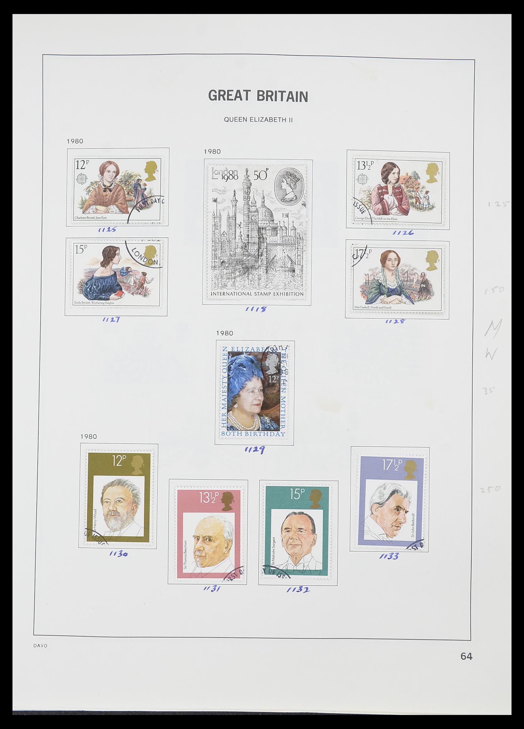 33419 072 - Stamp collection 33419 Great Britain 1875-1993.