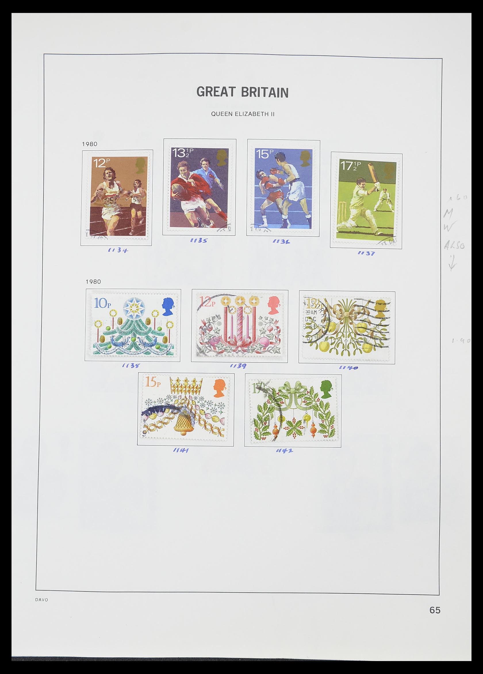 33419 073 - Postzegelverzameling 33419 Engeland 1875-1993.