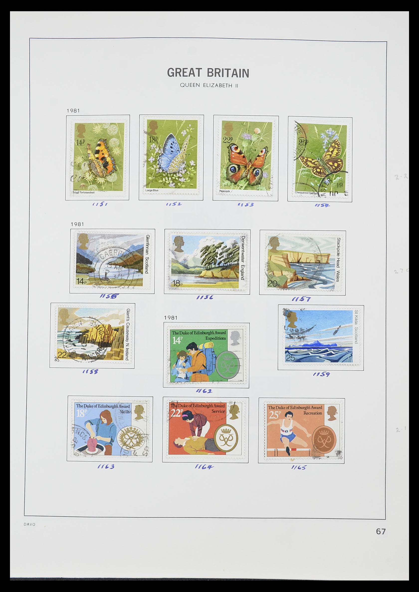 33419 075 - Postzegelverzameling 33419 Engeland 1875-1993.