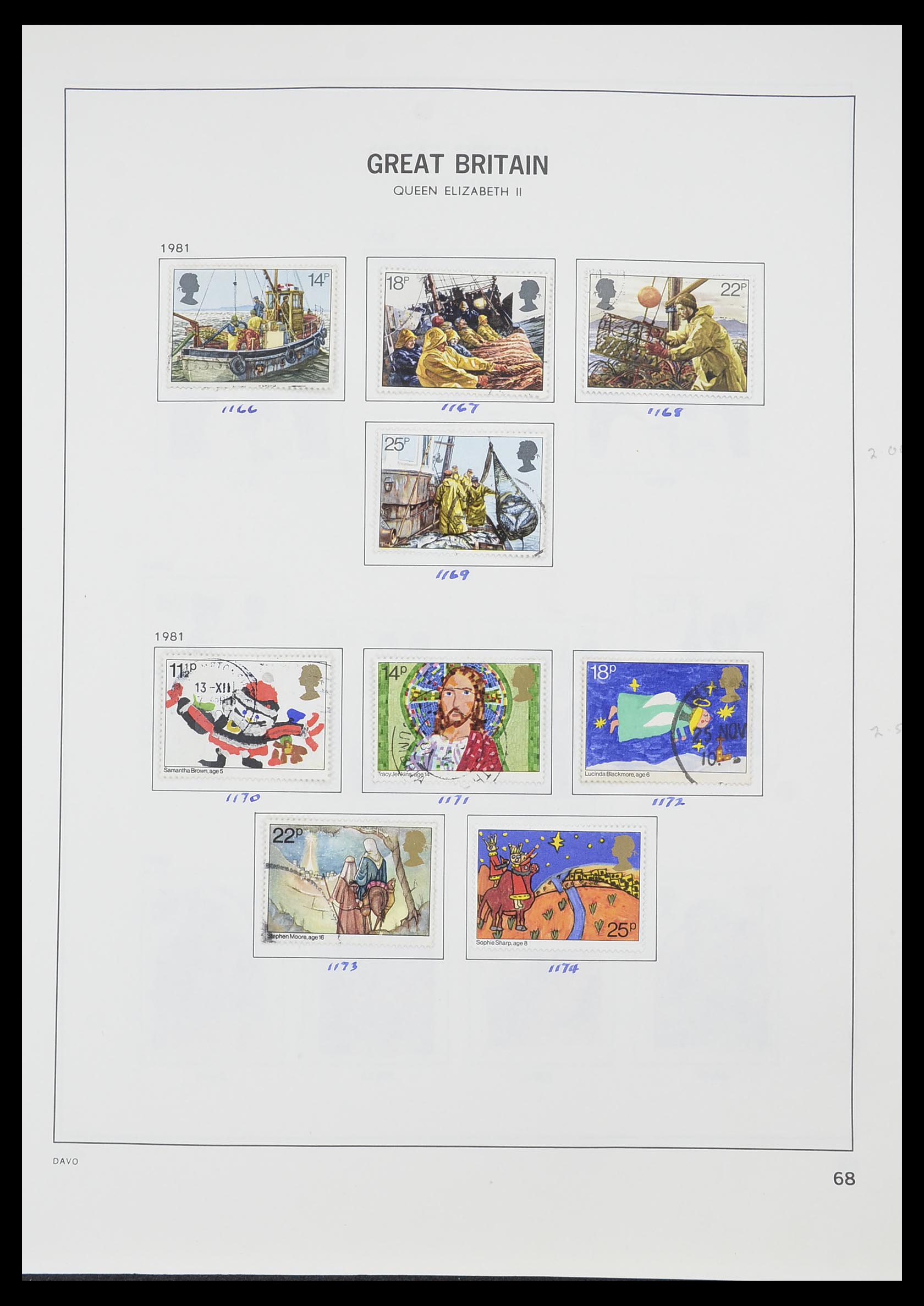 33419 076 - Stamp collection 33419 Great Britain 1875-1993.