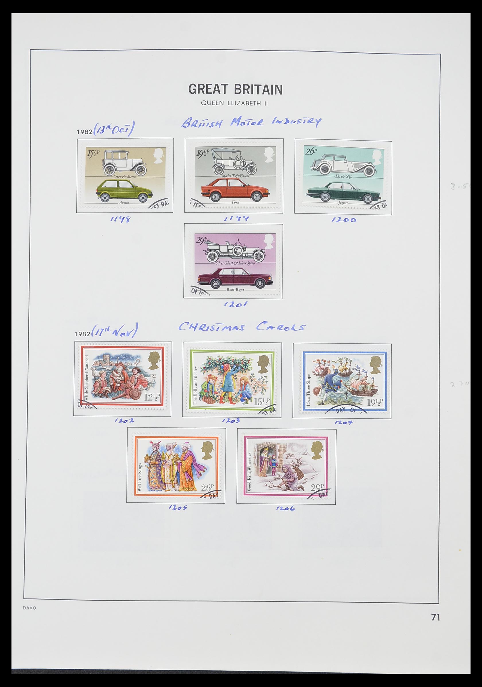 33419 079 - Postzegelverzameling 33419 Engeland 1875-1993.