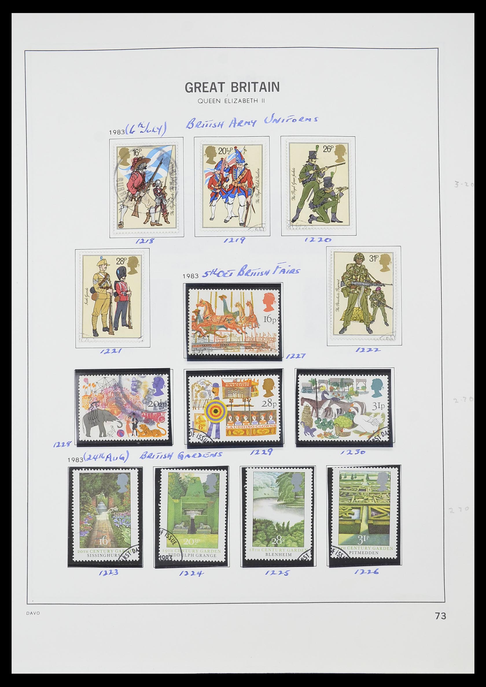 33419 081 - Postzegelverzameling 33419 Engeland 1875-1993.