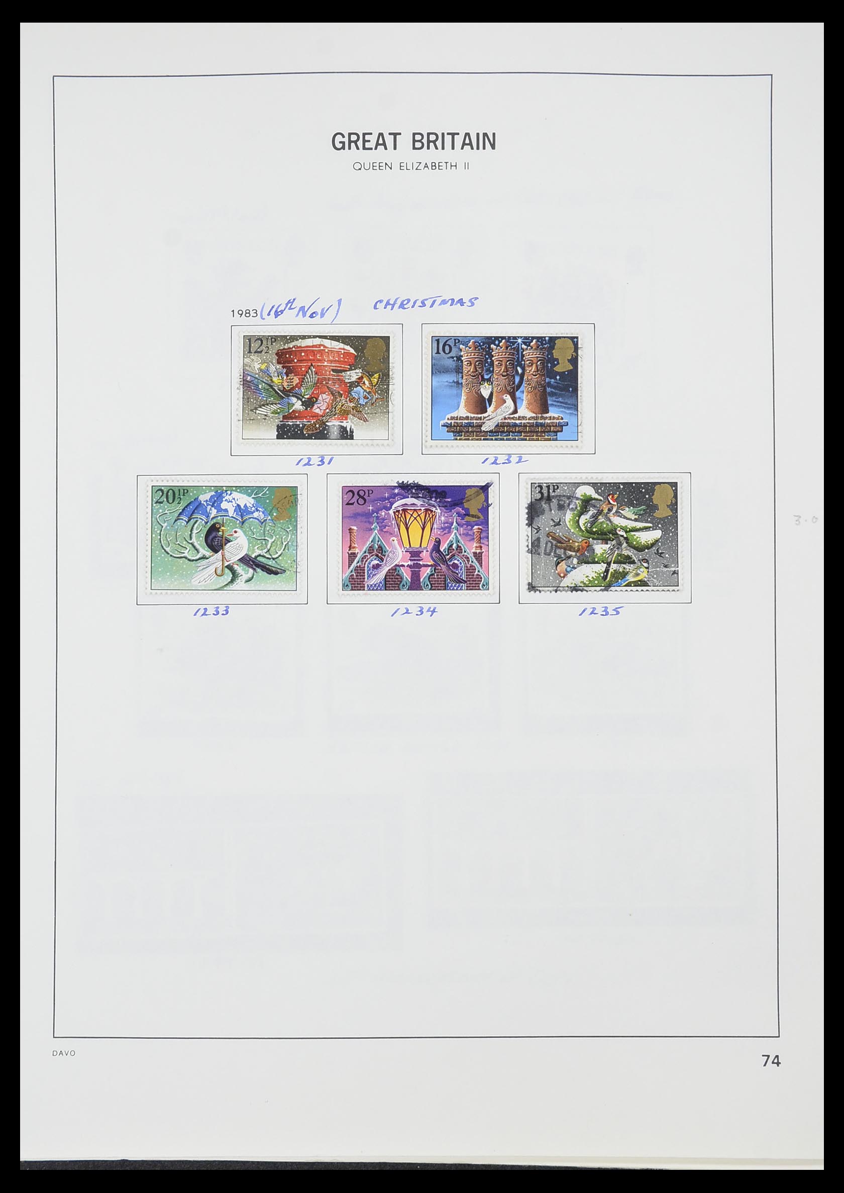 33419 082 - Postzegelverzameling 33419 Engeland 1875-1993.
